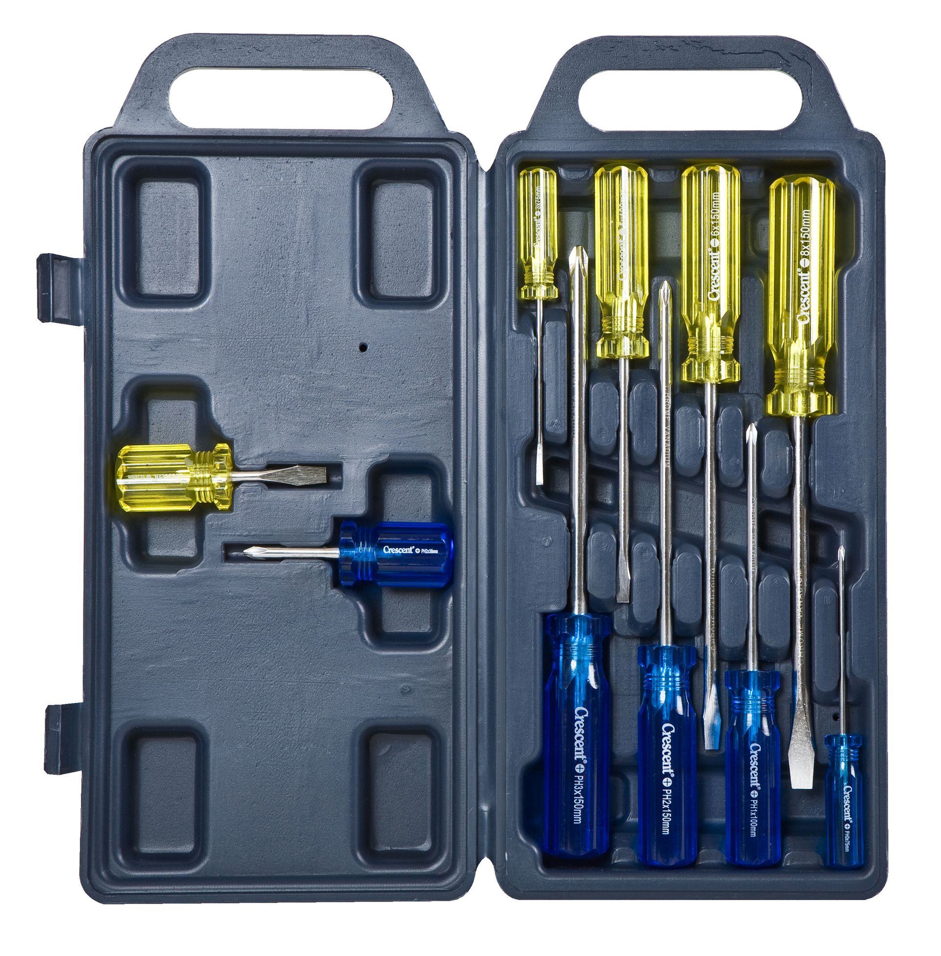 Crescent Screwdriver Set With Carrycase Piece Bowens