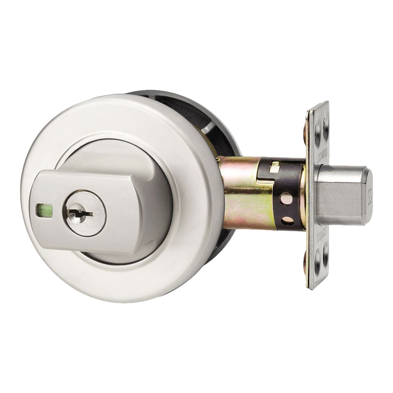 Satin Chrome Pearl Paradigm 005 Deadbolt Round Bowens
