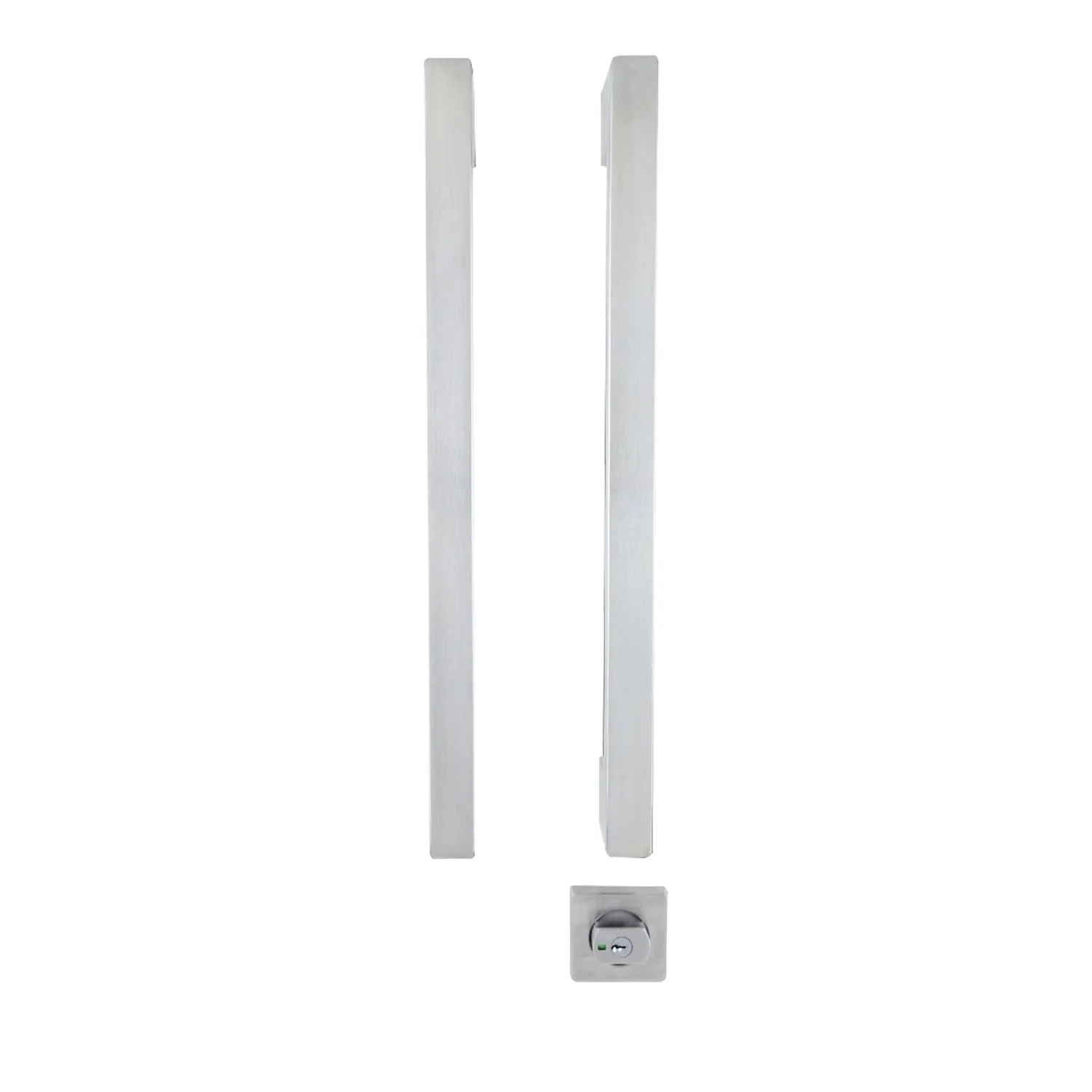 Lockwood Paradigm® 005 Pull Handle Lockset with Deadlatch Satin Stainless Steel