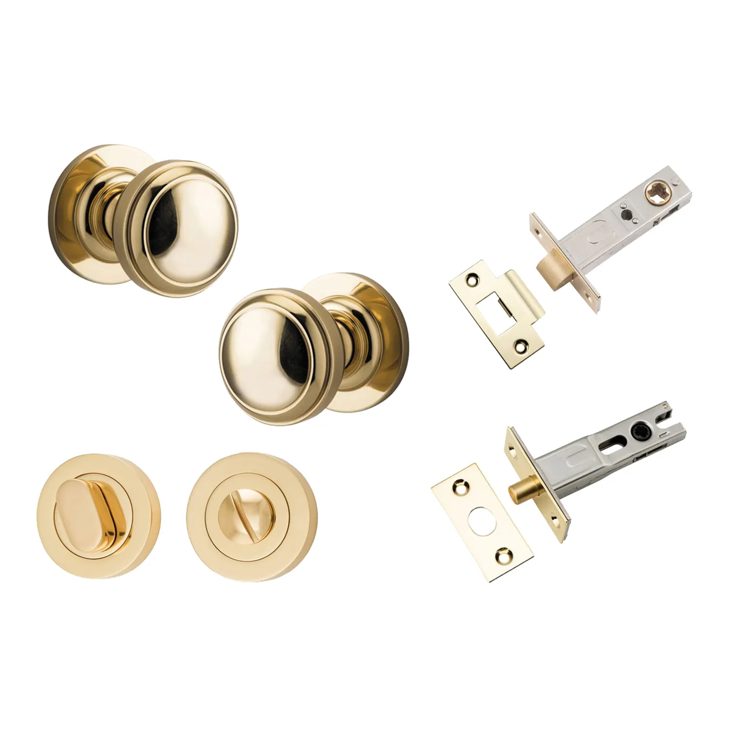 Iver Paddington Knob Set with Round Rose