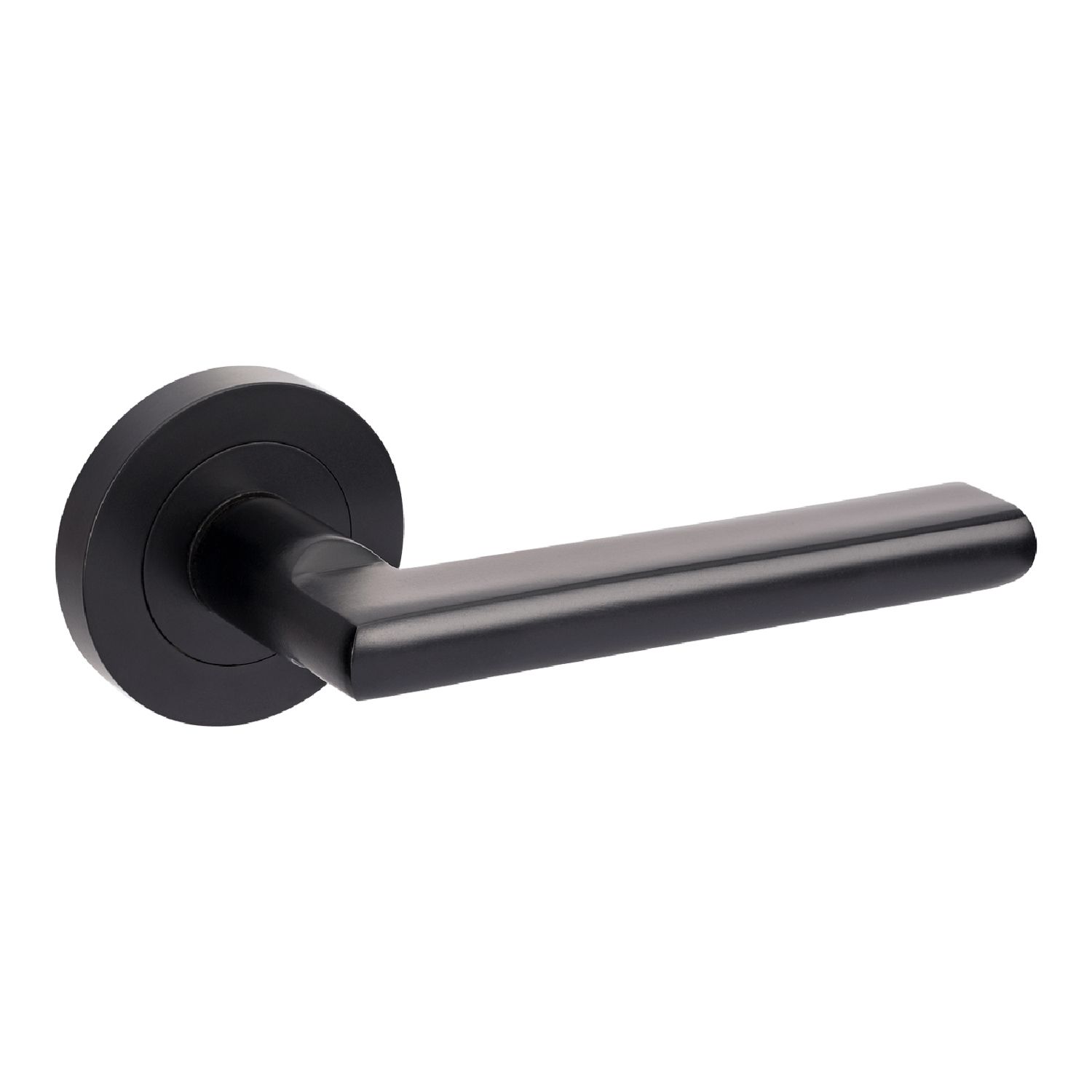 Matt Black Zanda Futura Epic Leverset - Door Handle | Bowens