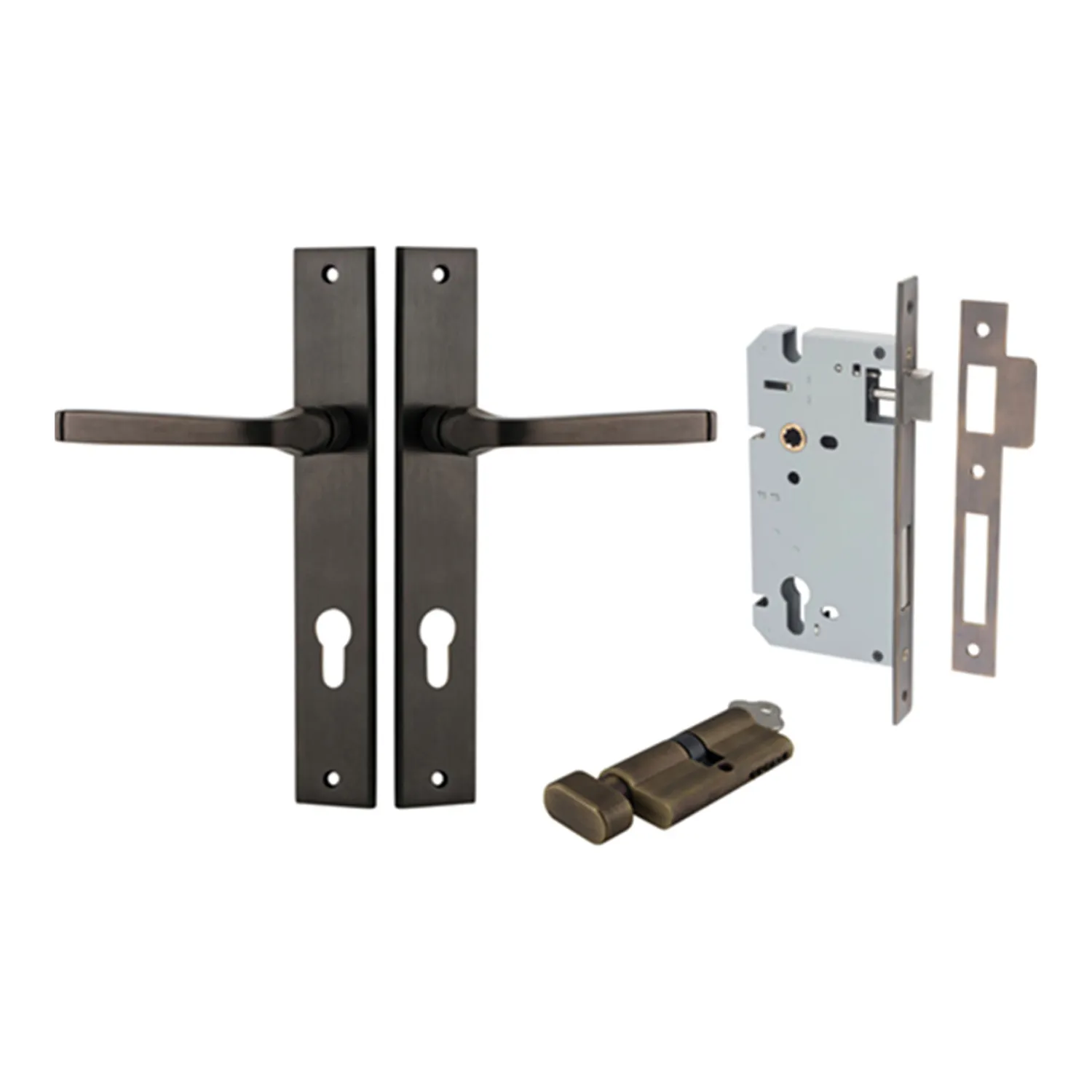 Iver Annecy Entry Leverset with Rectangular Backplate