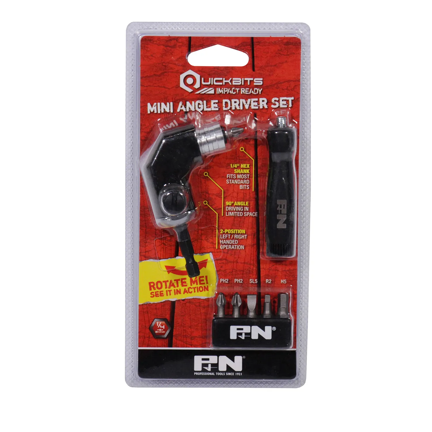 P&N Quickbit Mini Angle Driver Set 6 Piece
