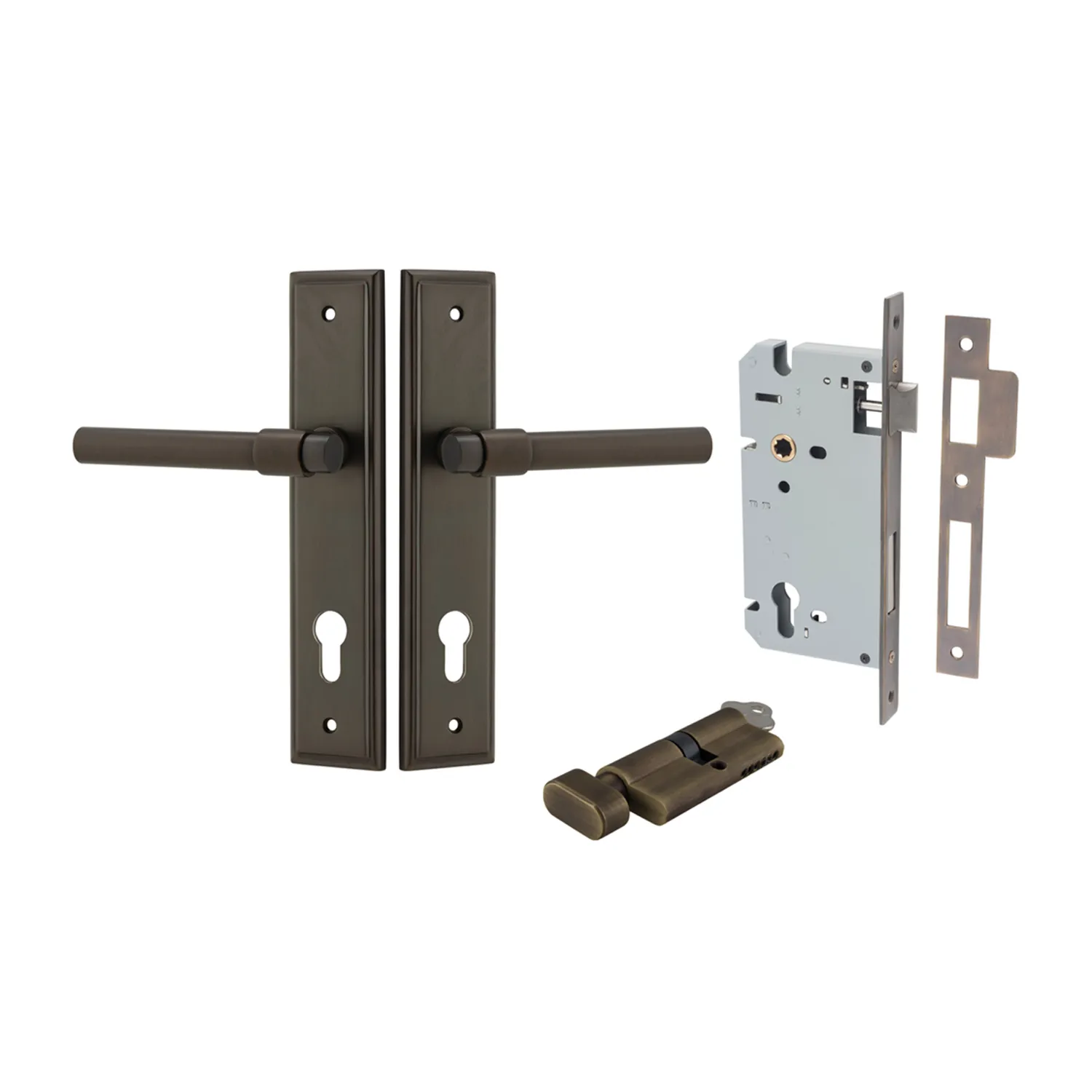 Iver Helsinki Entry Leverset with Stepped Backplate