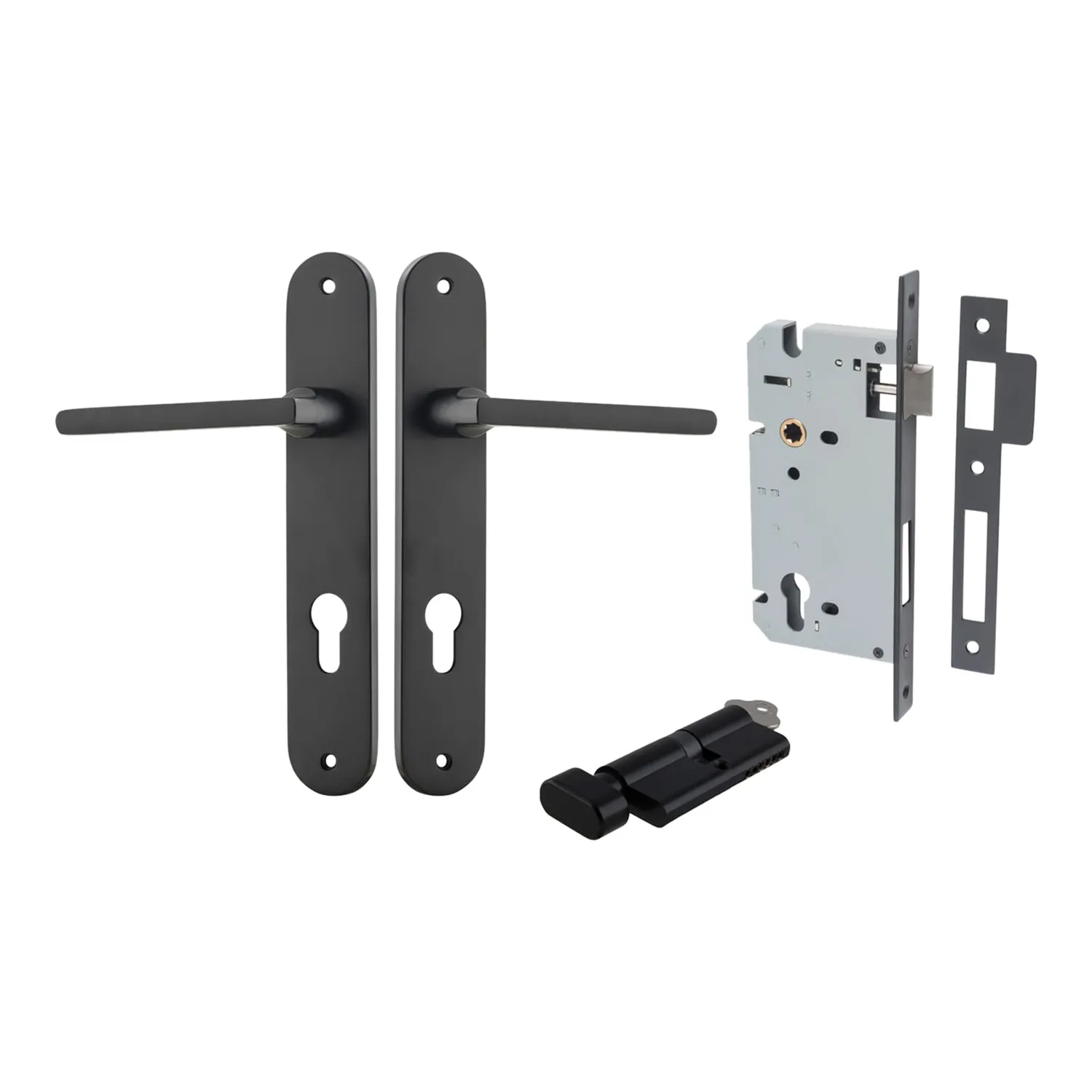 12726KENTR60KT_01_01_22ed54598261d74a0c59f0556a623074f8c5cb1f_12726KENTR60KT_web Iver Baltimore Lever Entry Set with Oval Backplate