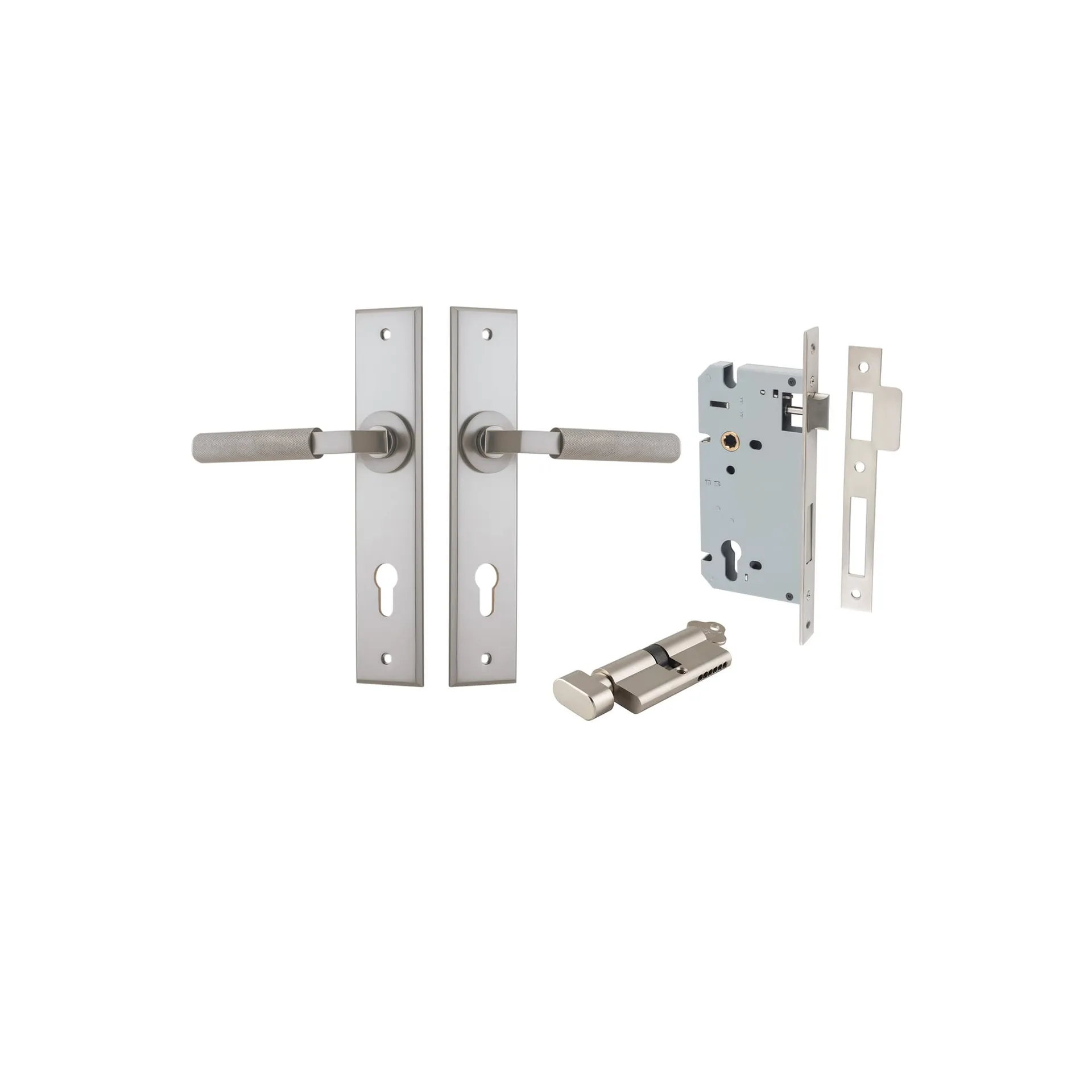Iver Brunswick Entry Leverset with Chamfered Backplate