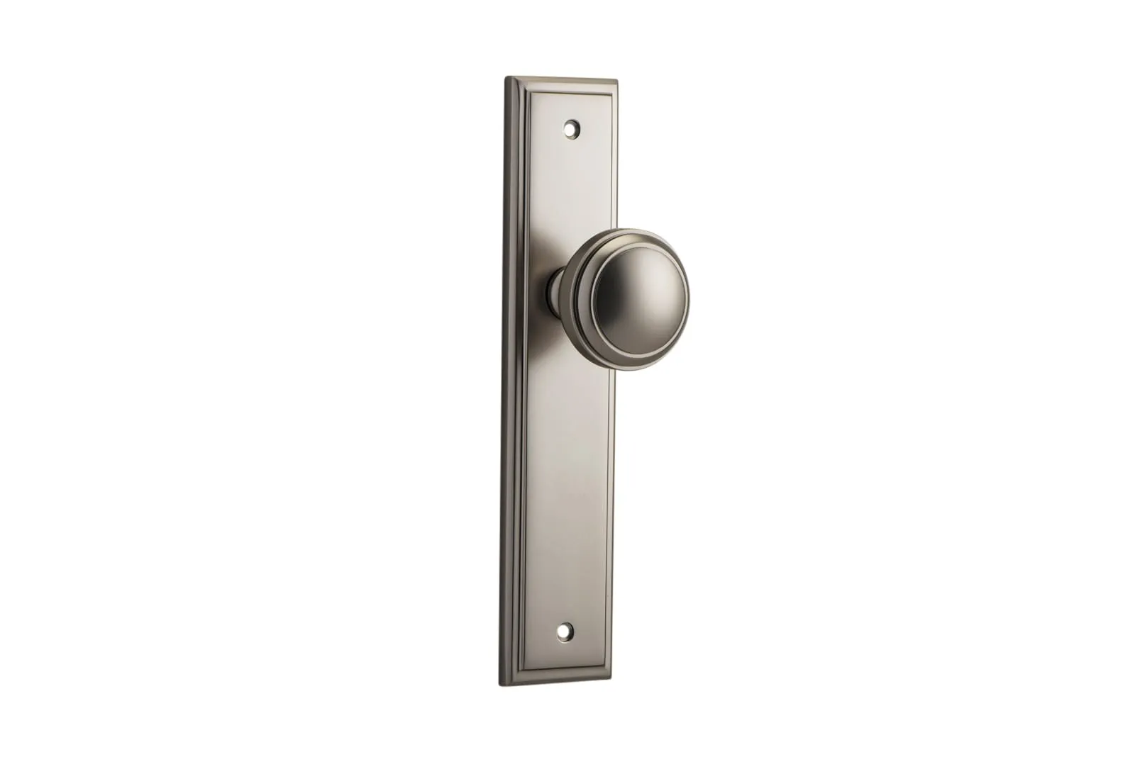 Iver Paddington Knob Set with Stepped Backplate