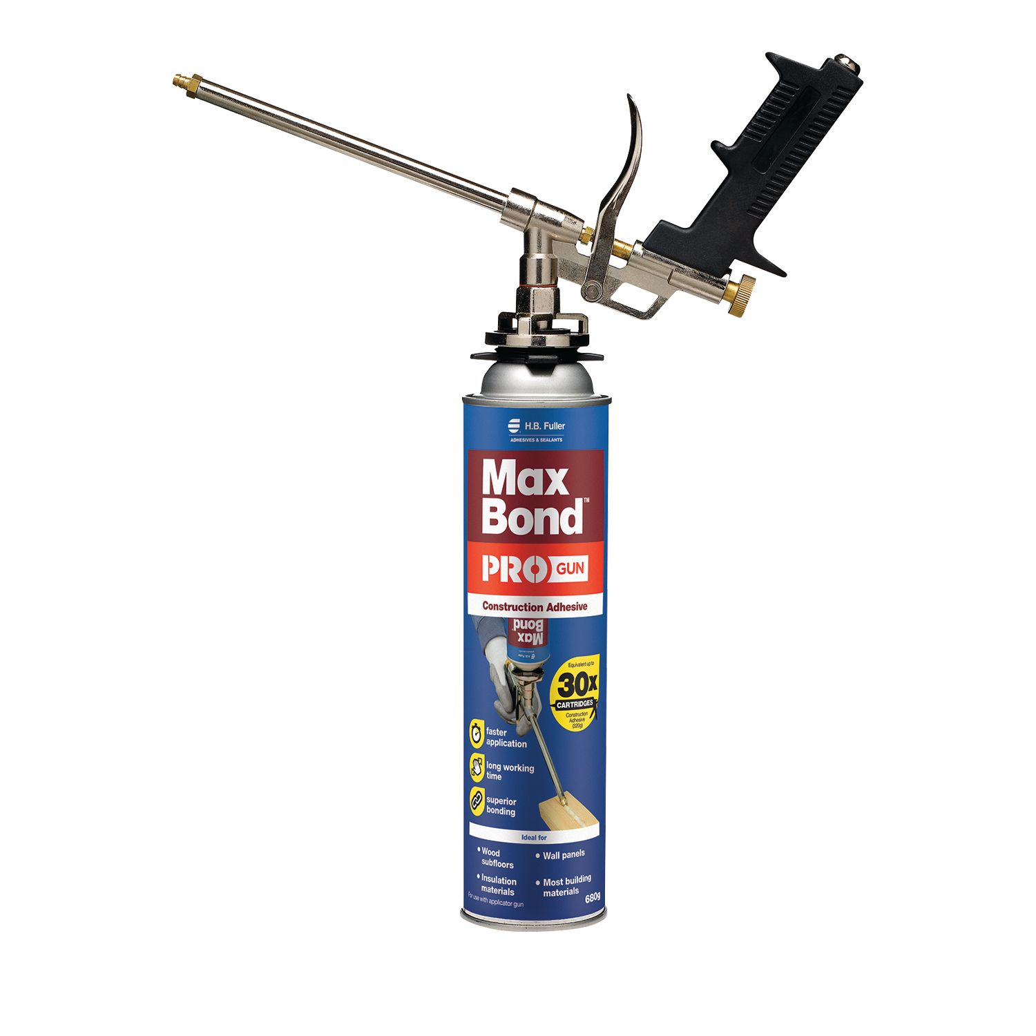 H.B. Fuller® Max Bond™ Pro Gun Construction Adhesive Economy Kit 1.7kg