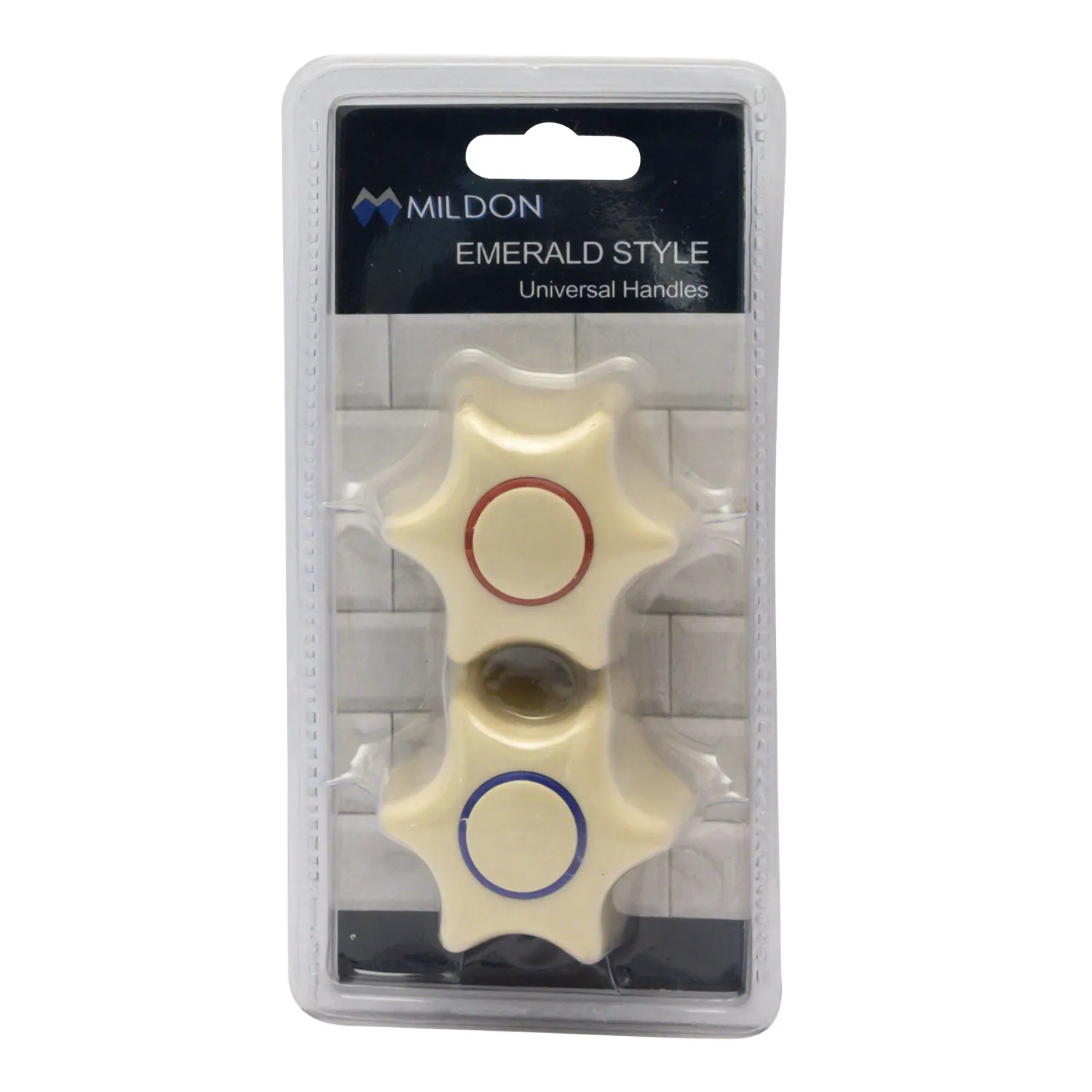 Mildon Emerald Style Universal Replacement Tap Handles Ivory