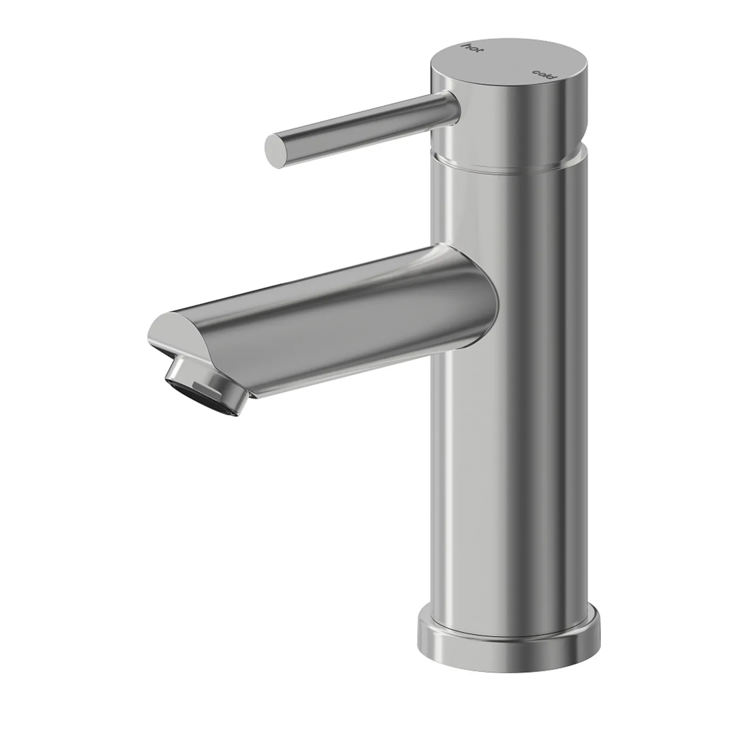 Interbath® Vesi Round Basin Mixer Brushed Nickel