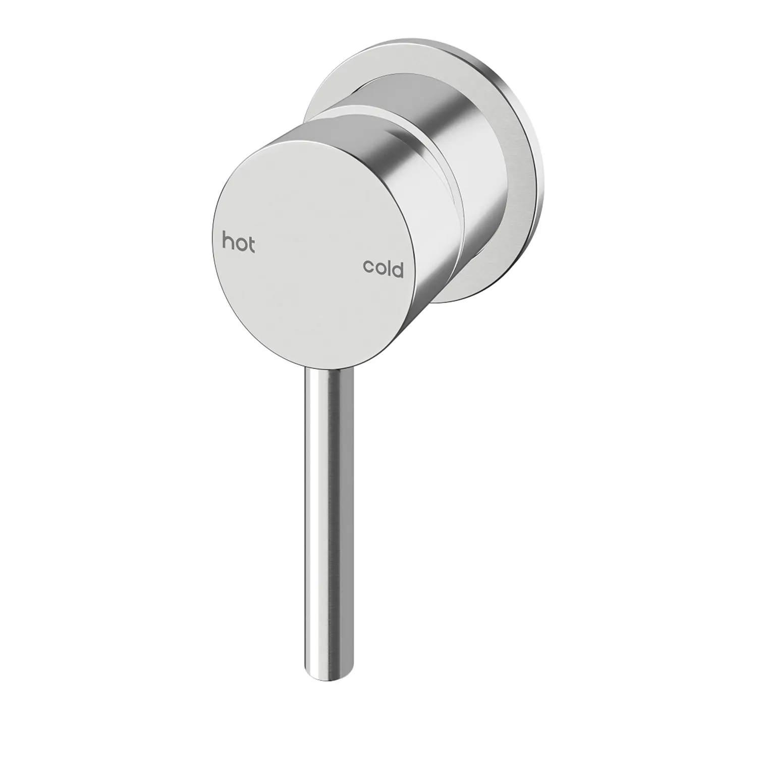 Interbath® Vesi Round Wall Mixer Brushed Nickel