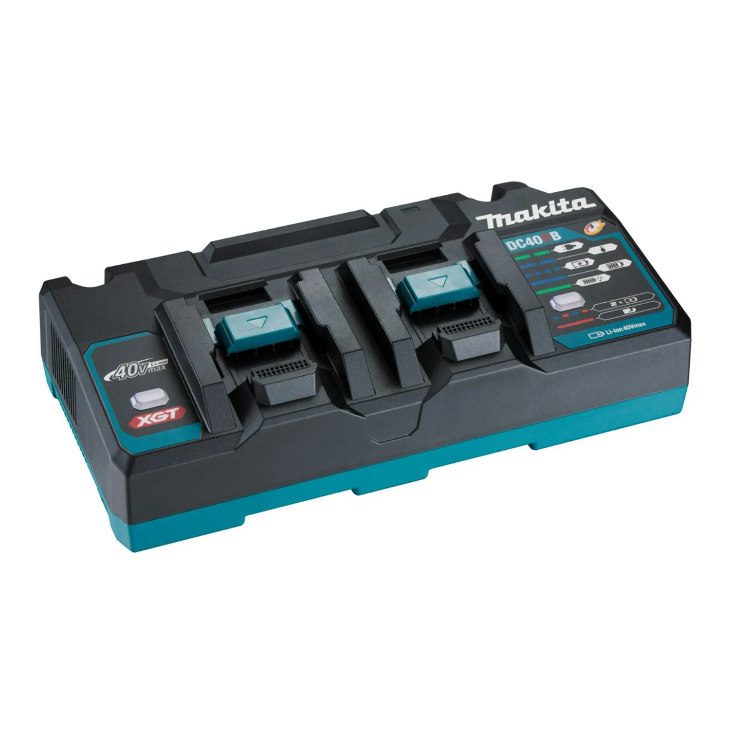 191N153_01_01_4c9cc61f1f3779bc164fba0e6861930fc354e117_191N153_1 Makita® 40V XGT Cordless Same Time Dual Port Charger