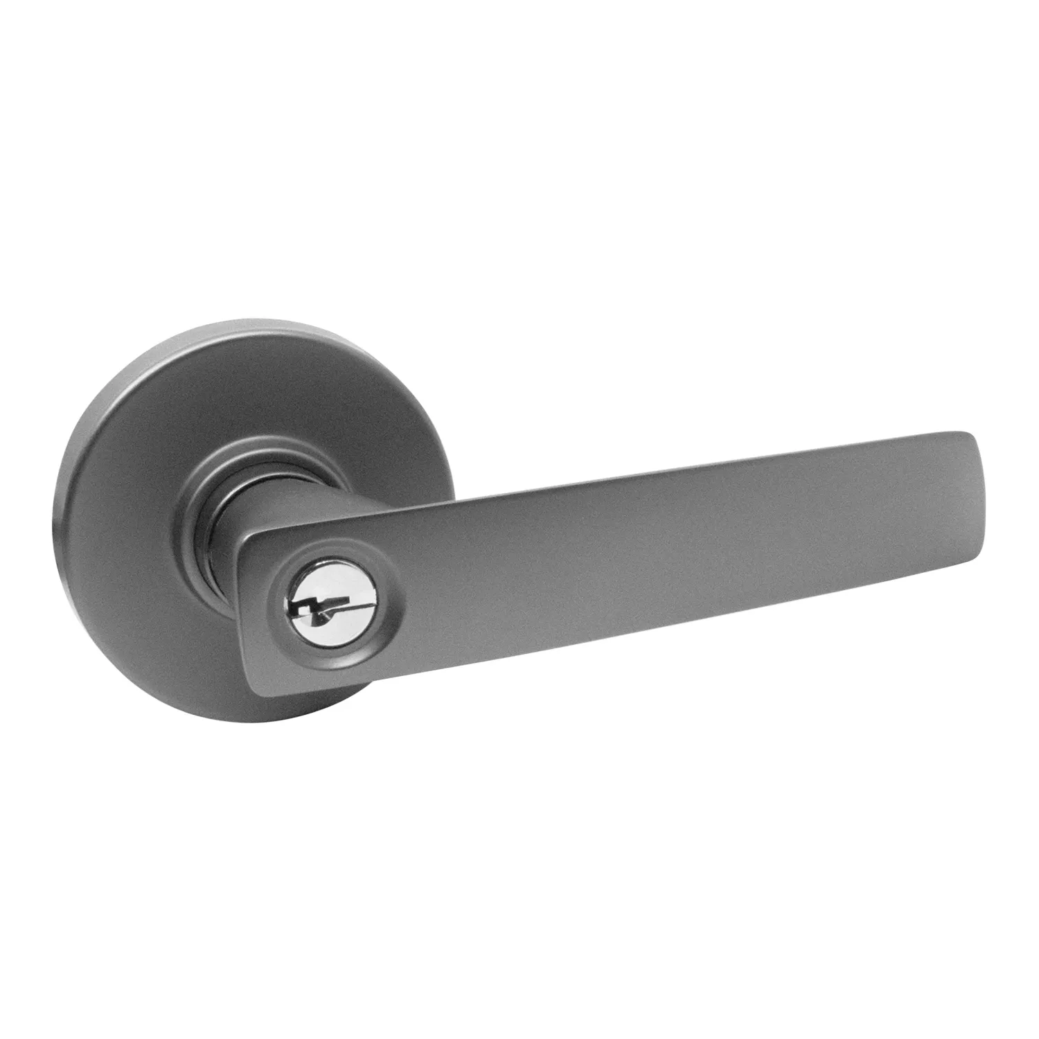 Gainsborough Neue Aurora Entry Leverset Round Satin Graphite