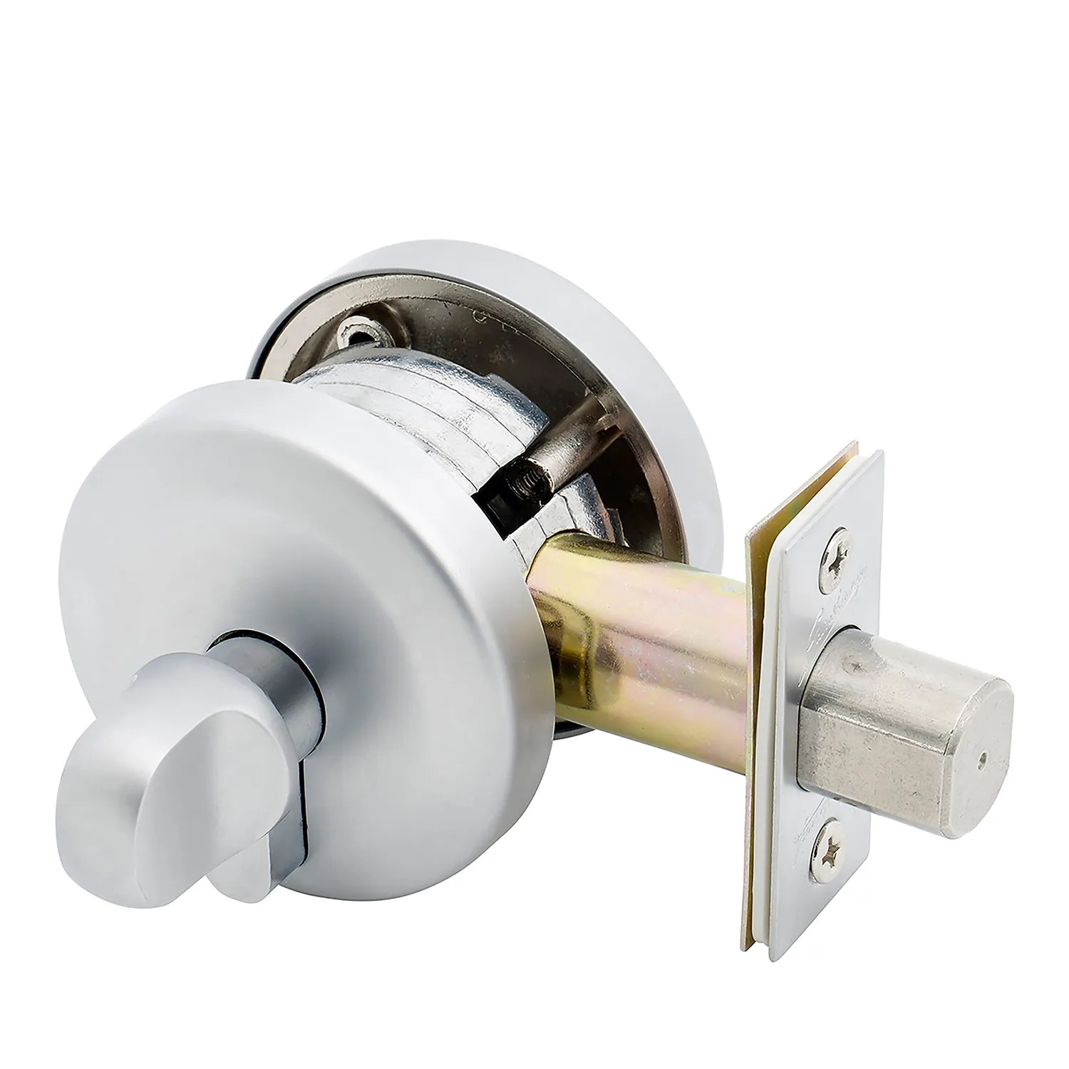 Gainsborough G2 Series Deadbolt Smooth Round Satin Chrome