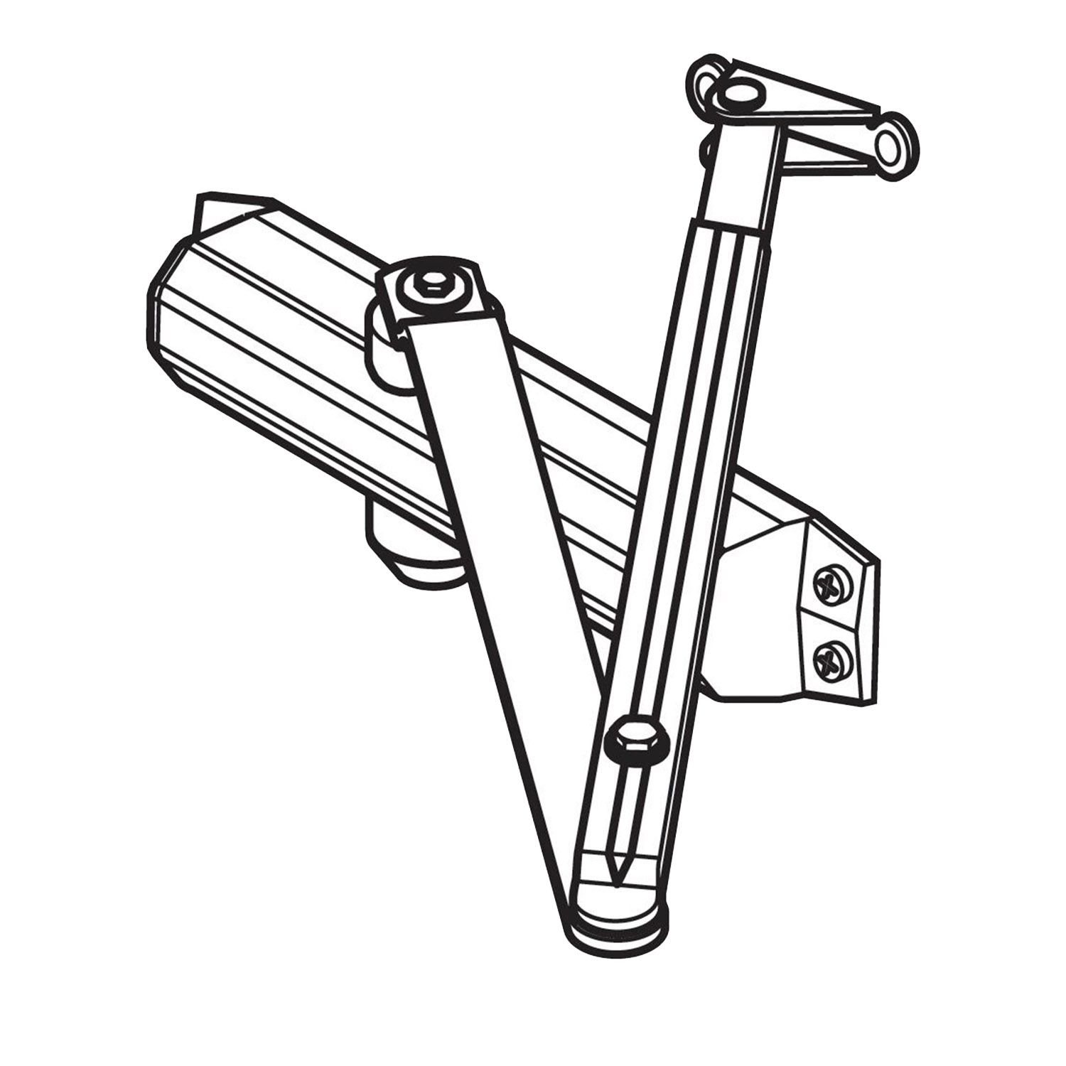 Lockwood 2024 Series Fire Rated Hydraulic Door Closer Bowens