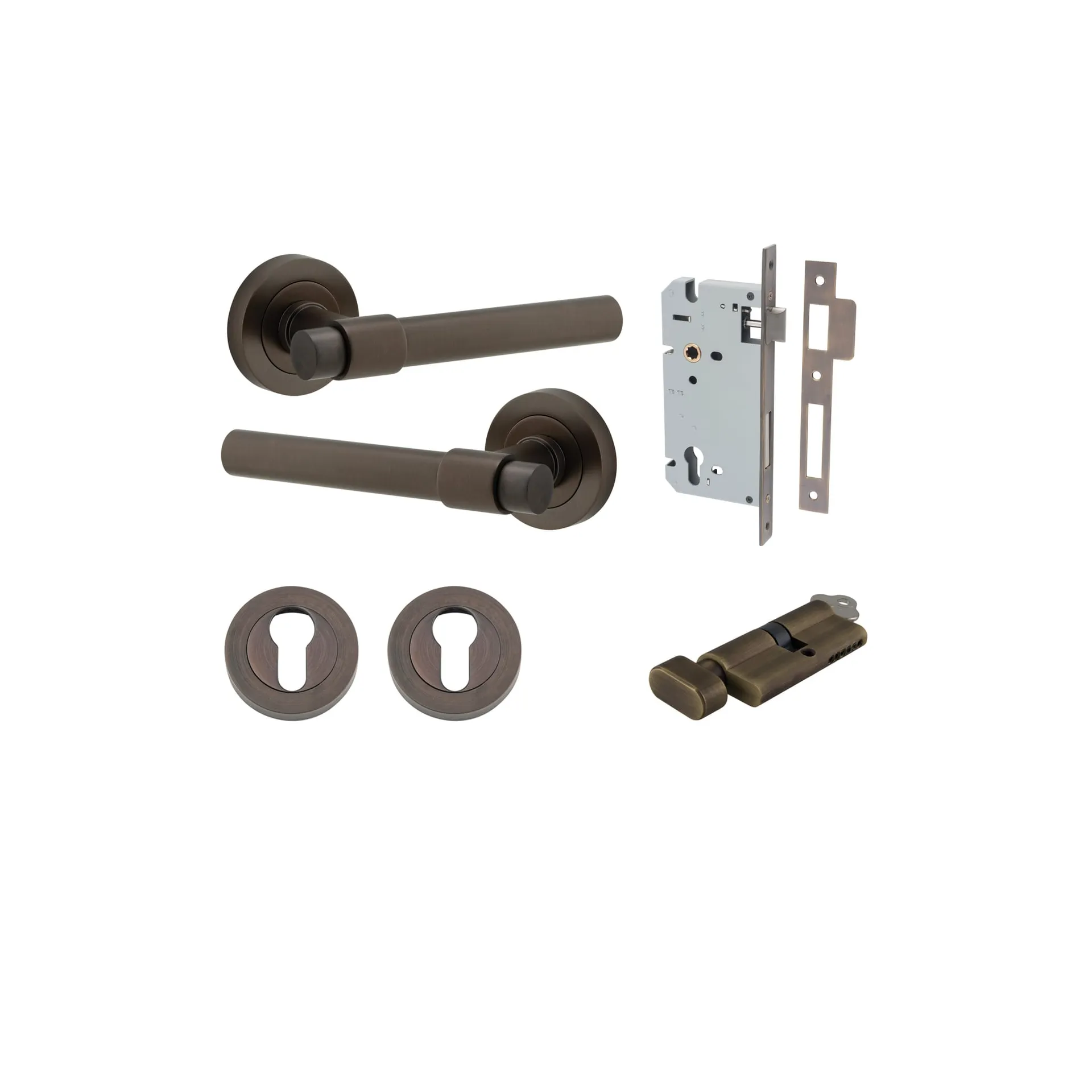 Iver Helsinki Entry Leverset with Round Rose