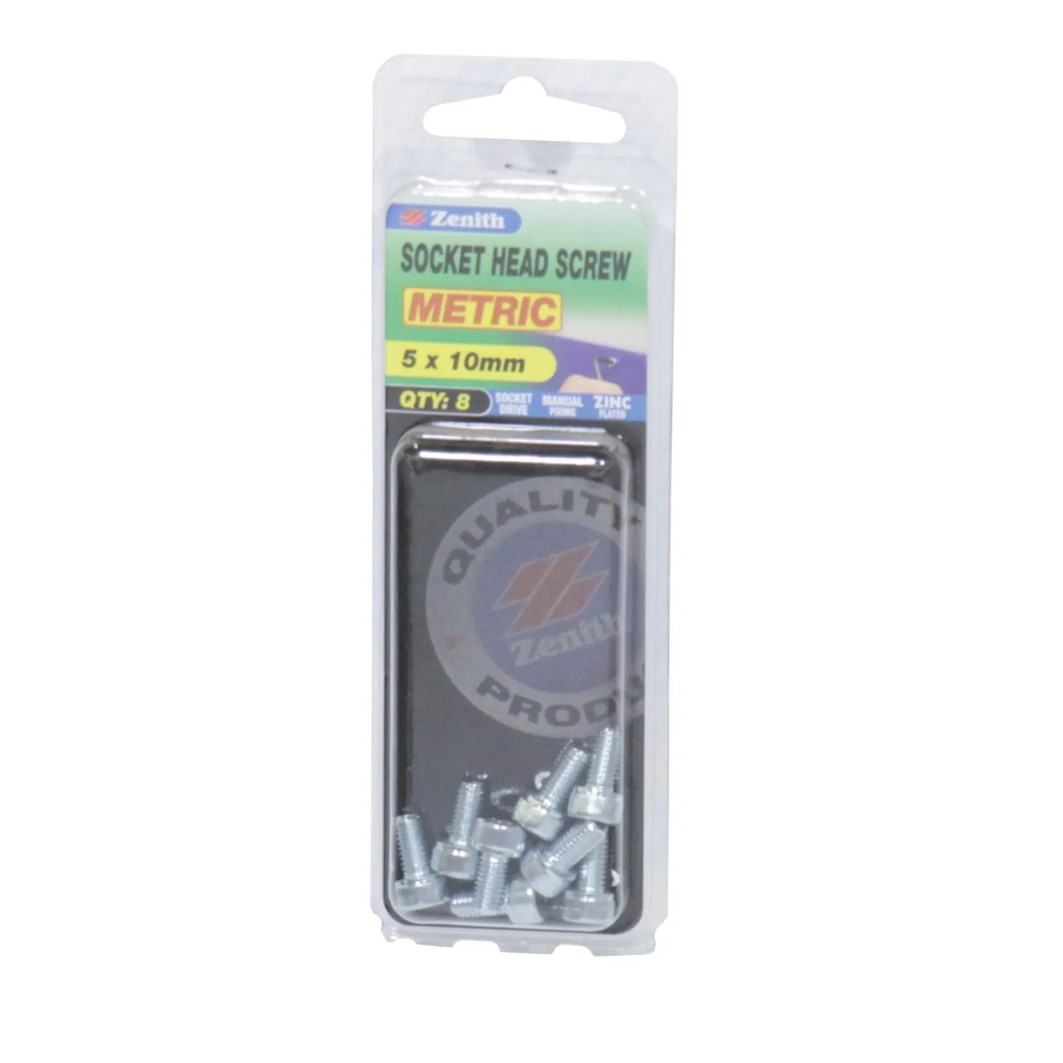 Zenith Screw Socket Head Zinc Plated