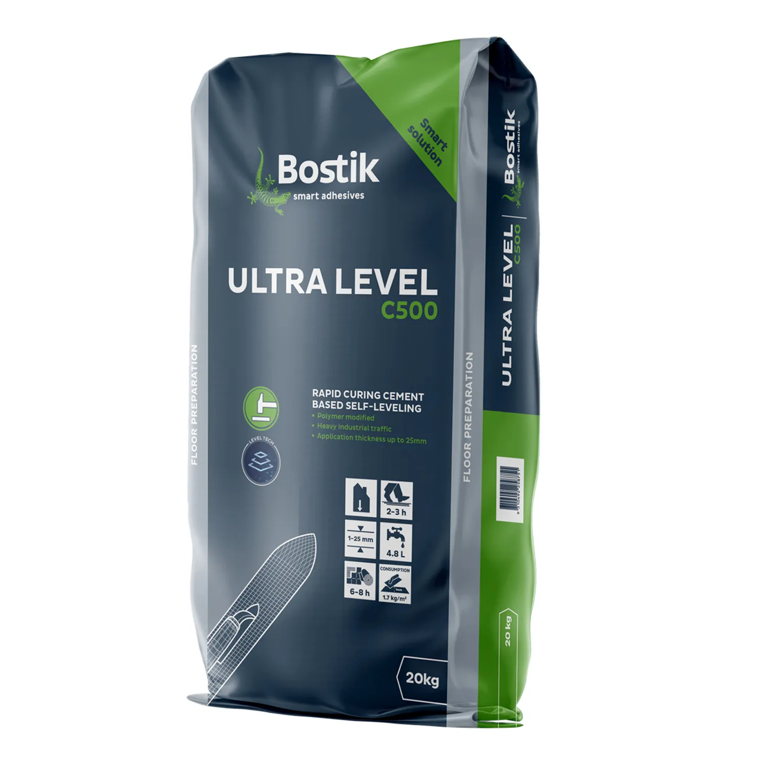 30620729_01_01_ad1b624643c6c69b38f94bad0341506be33797f8_Ultra_Level_C500_GREEN_Render Bostik Ultra Level C500 Self-Levelling Compound