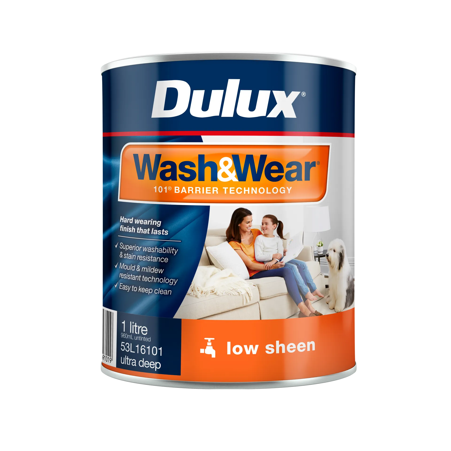 Dulux® Wash&Wear® Low Sheen Ultra Deep Paint