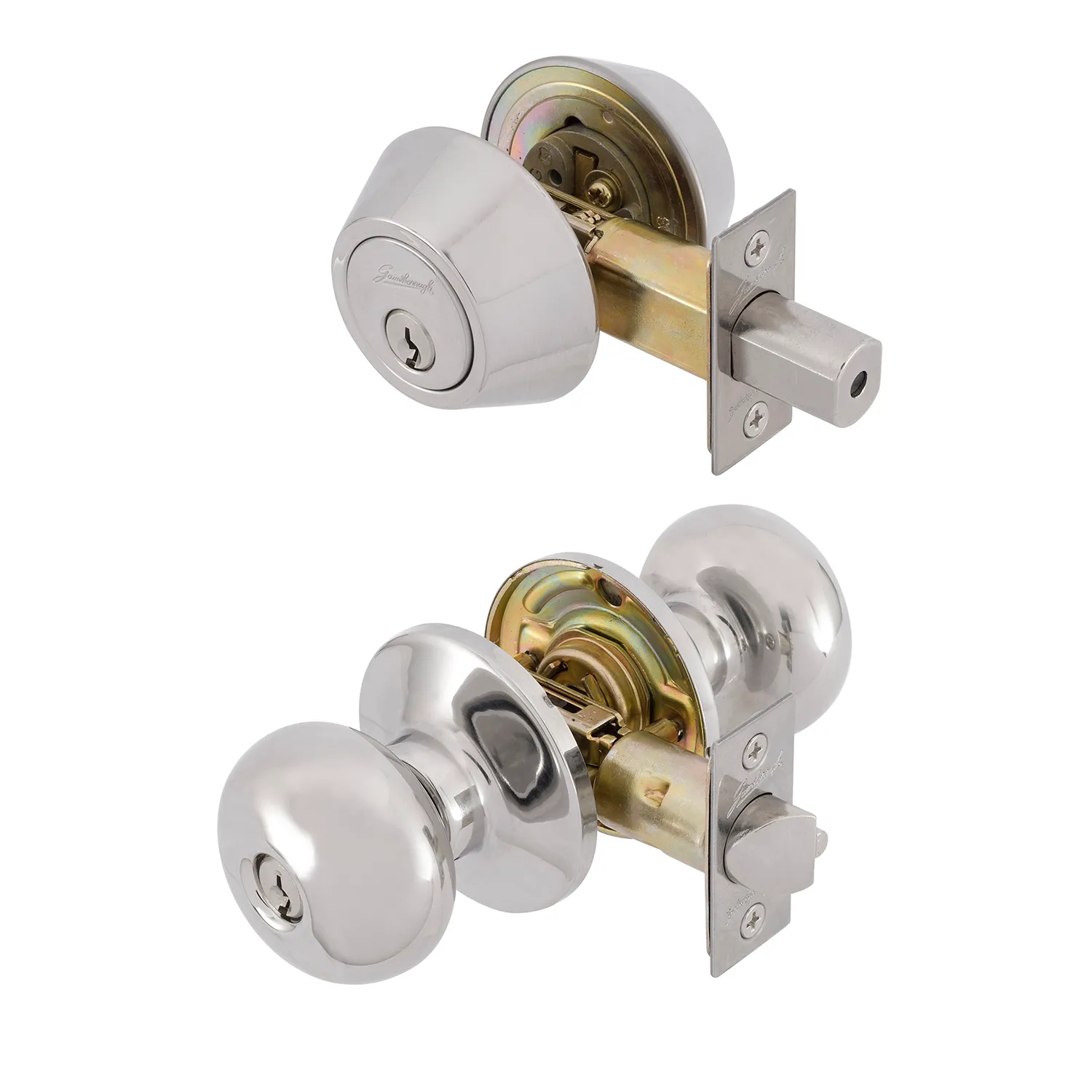 570TERPSV_01_01_e08c20ef8bafe8864365d88b853107236ffb1835_570TERPSV_1 Gainsborough Choice Terrace Combination Entry Door Knob Set Polished Stainless Steel
