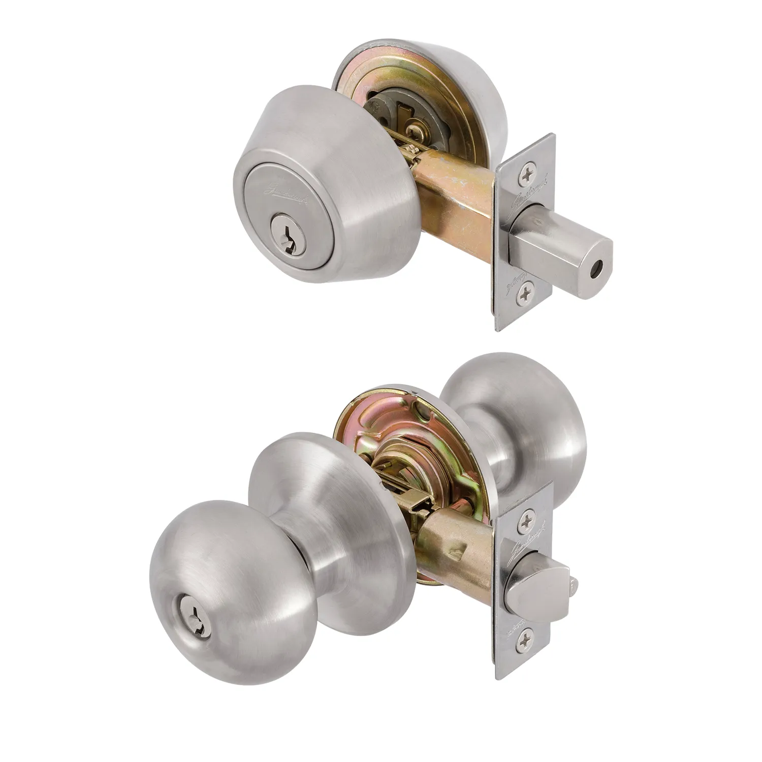 Gainsborough Choice Terrace Combination Entry Door Knob Set Stainless Steel