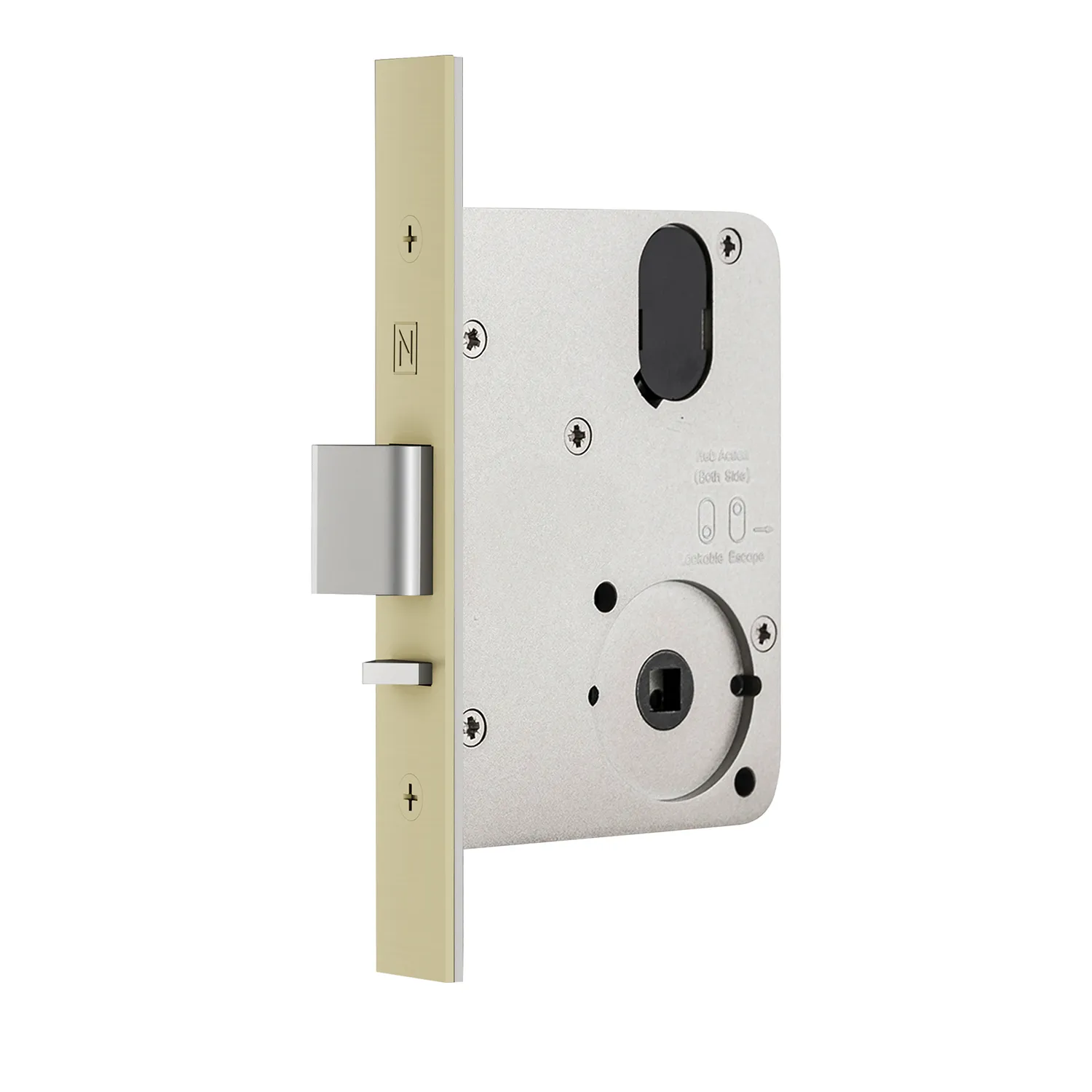 Novas 6250 Mortice Lock Passage Latch Satin Gold