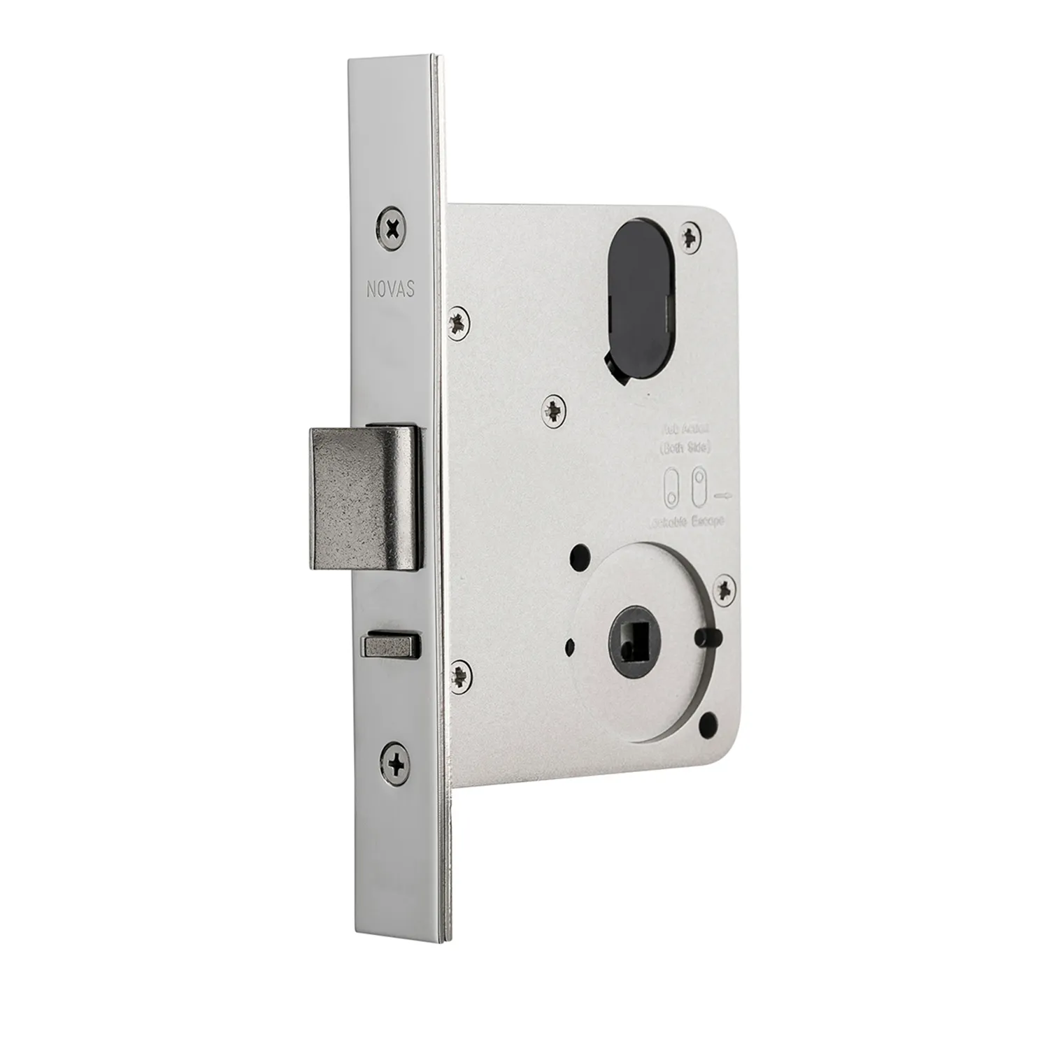 6250SSS_01_01_eb89a8f6bb30f53e3c58be36bc9cc0c0bd155f2f_6225SSS_IM_01 Novas 6250 Mortice Lock Passage Latch Satin Stainless Steel