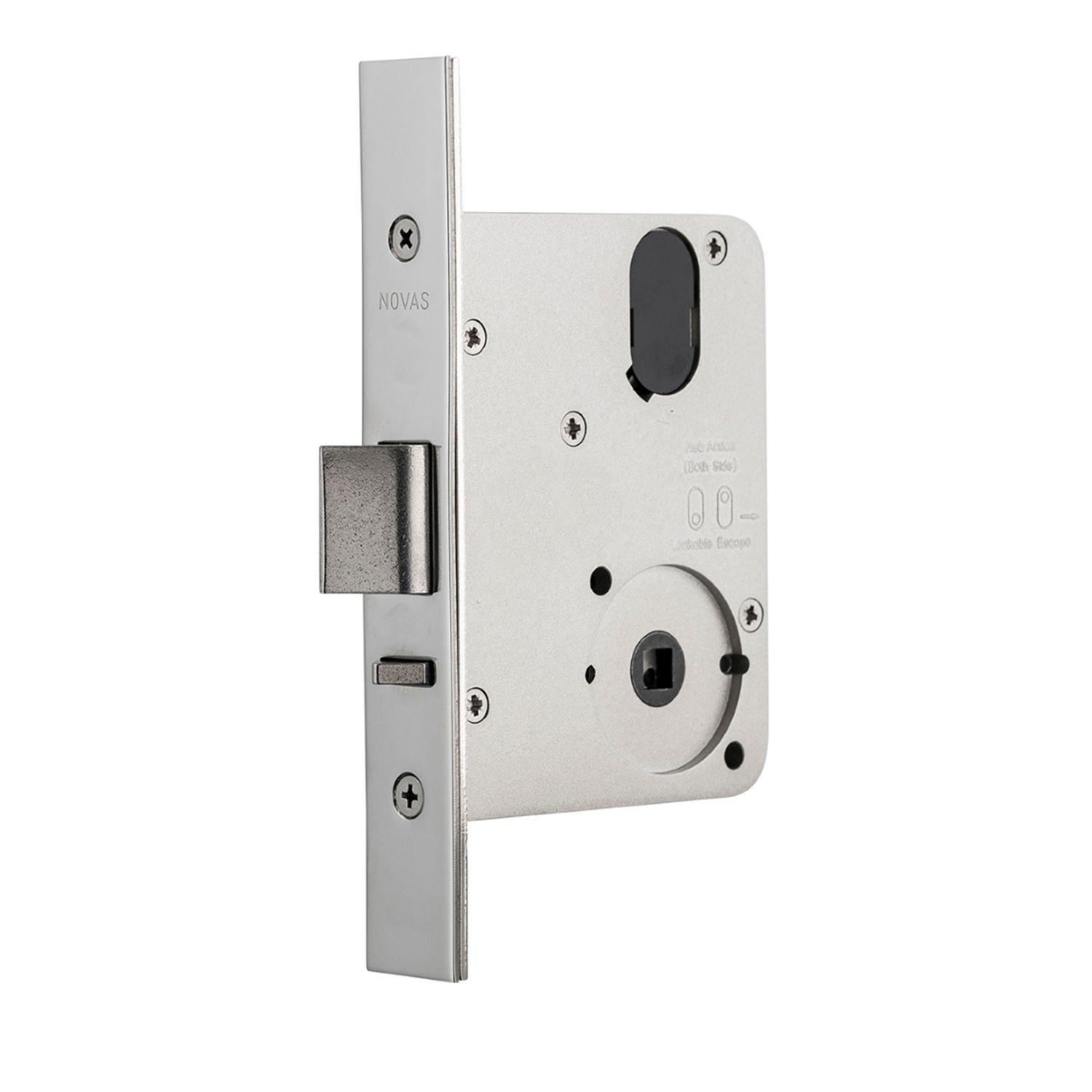 Satin Stainless Steel 6000 Series Mortice Lock Night Latch Novas Bowens