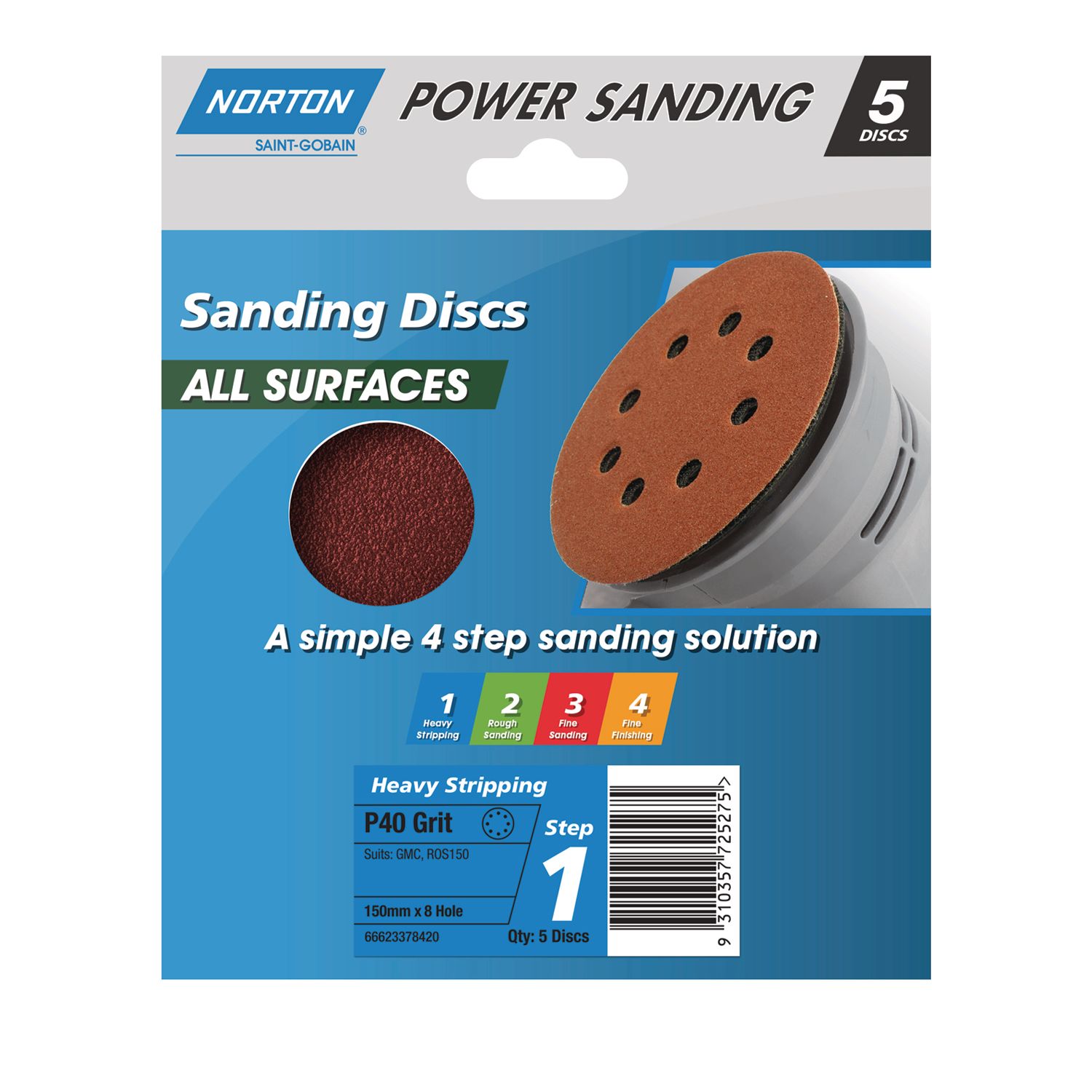 Norton® All Surfaces Sanding Disc Bowens