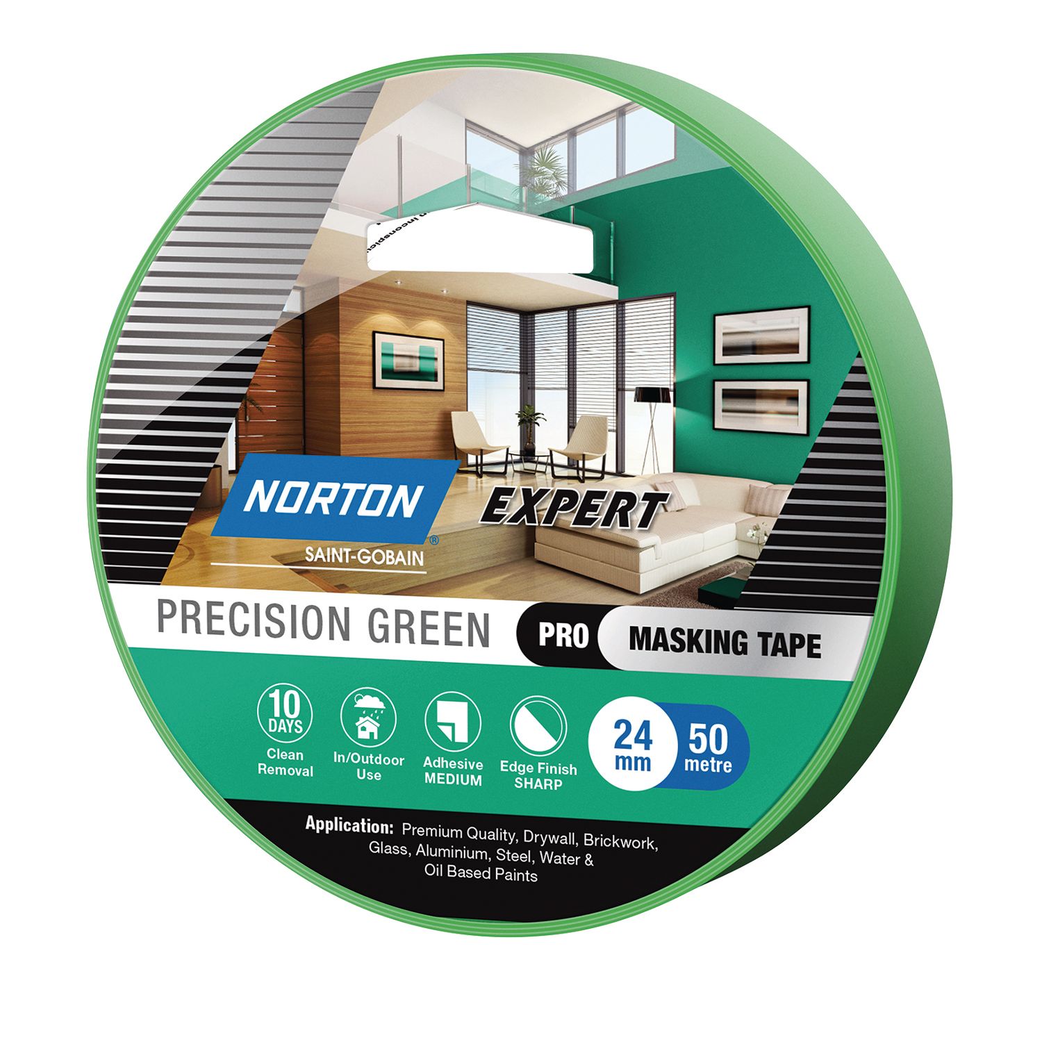 Norton® Precision Green Masking Tape Bowens
