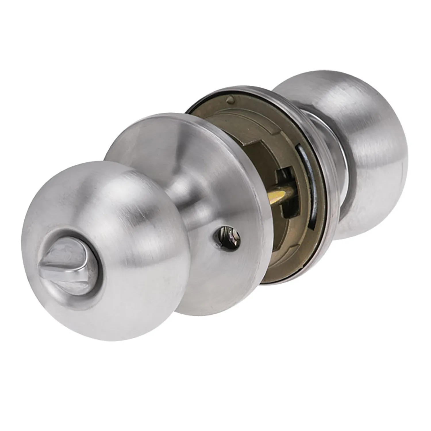 7010SSS_01_01_932127affbbb7eb34fe85d61671d4141791fef50_7010SSS_0 Lockwood Symmetry® Manor Entry Door Knob Set Satin Stainless Steel