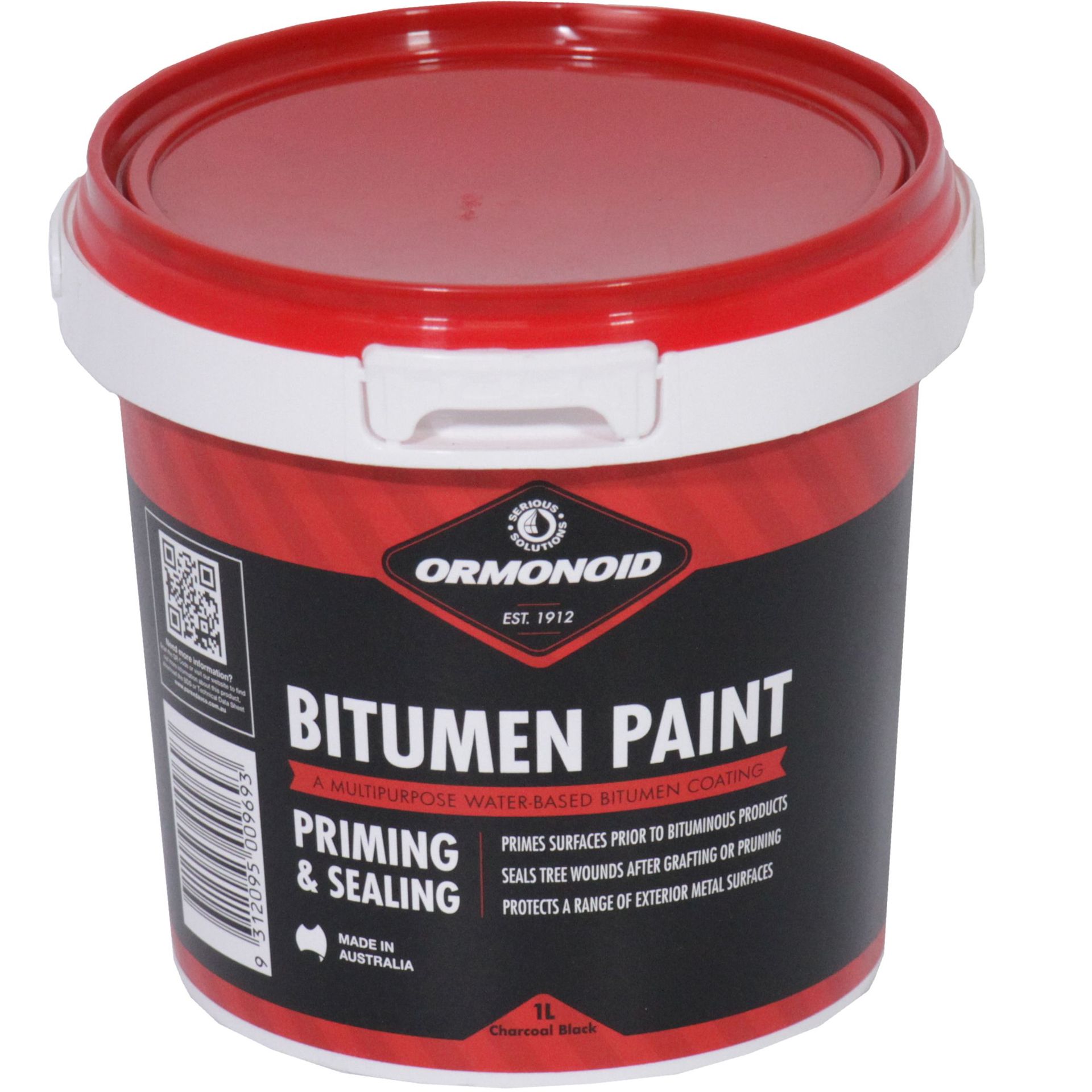 Ormonoid Bitumen Paint Charcoal Black | Bowens