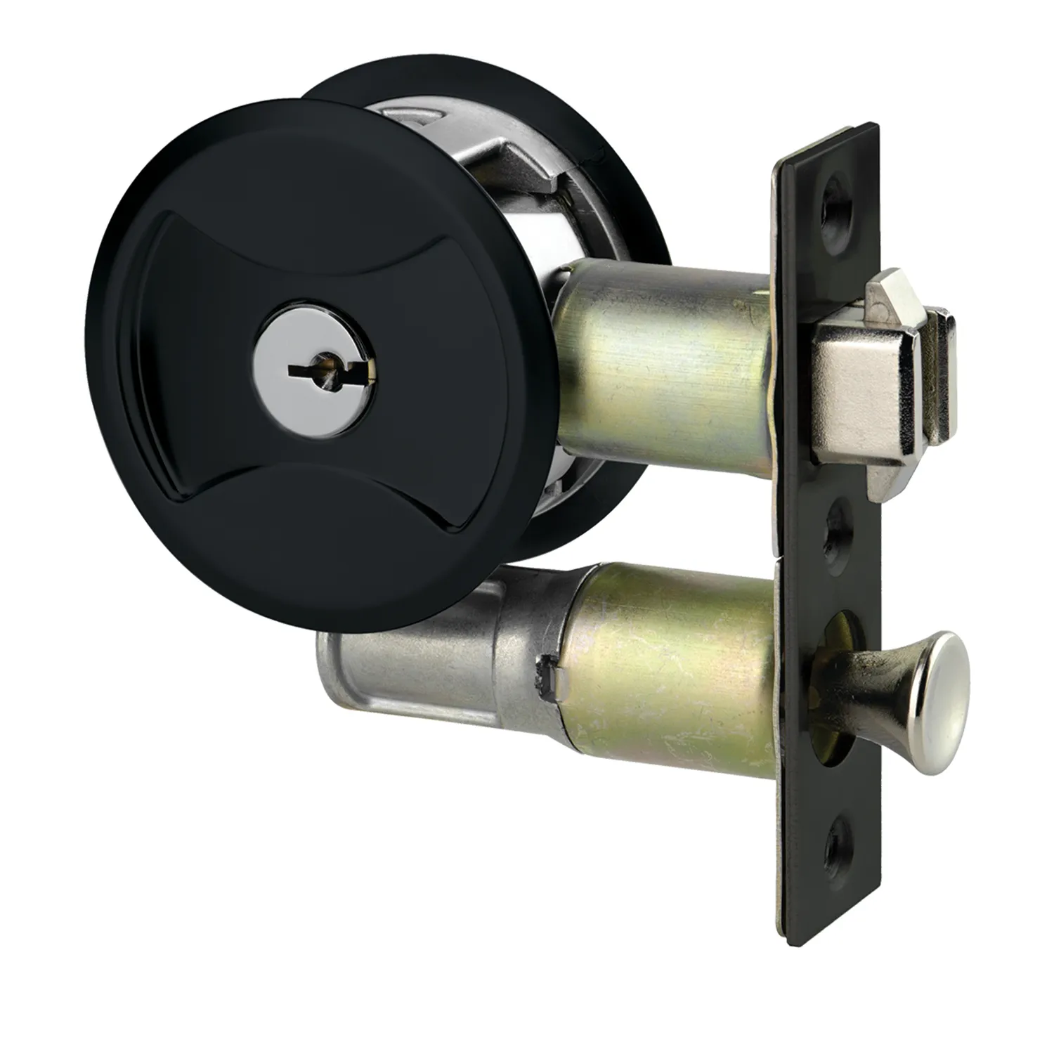 7444MBKDP_01_01_b7b4ea7526328773907618112ebd6848628d35ea_7444MBKDP_0 Lockwood Symmetry® Cavity Sliding Door Entry Set Matt Black