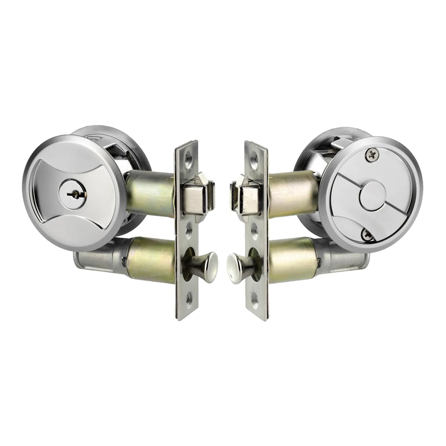 7444SP5PK_01_01_39274a1440da52e6e7351e87d917f4424831328c_7444SP5PK_1 Lockwood Symmetry® Cavity Sliding Door Entry Set Satin Chrome Pearl