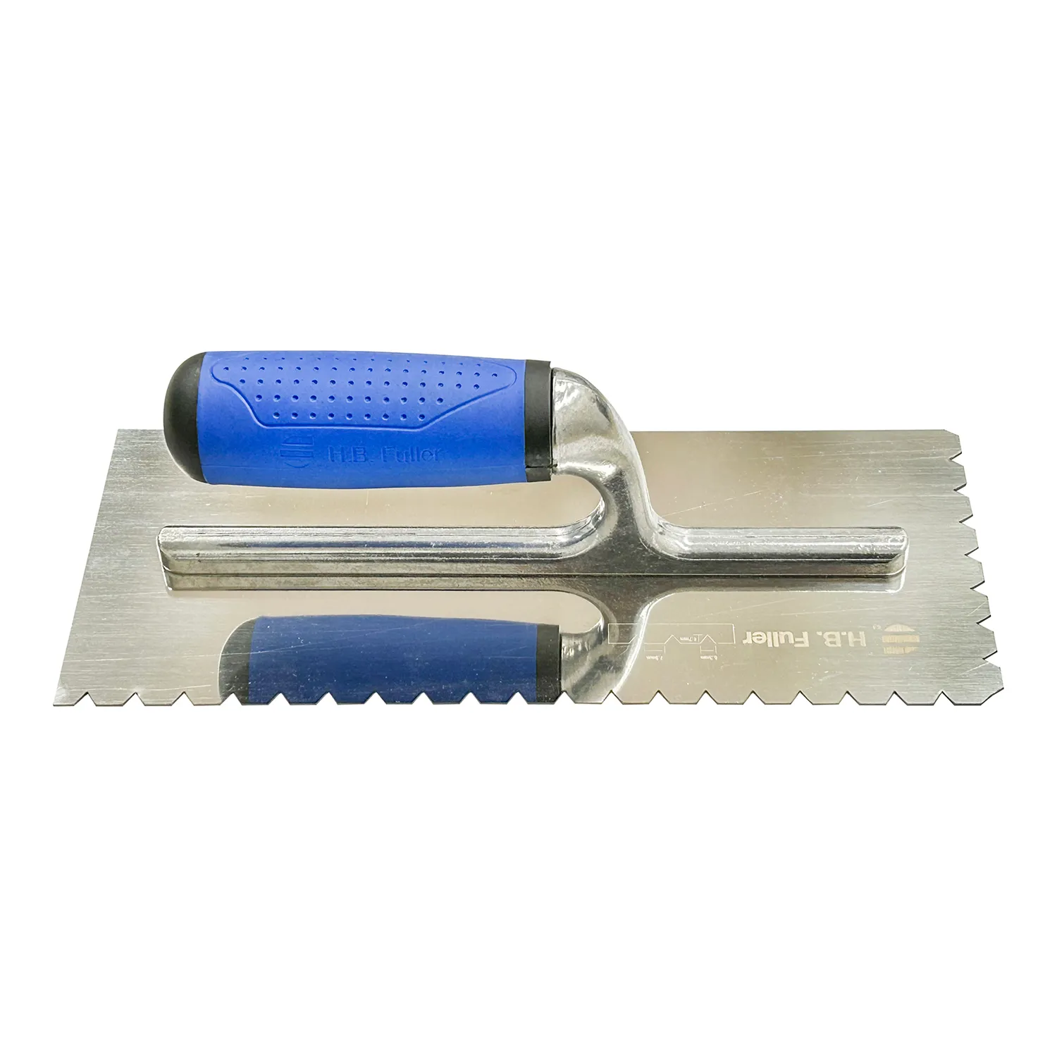 80001678_01_01_9339c6dc0dc6d8e50bb90ea8cb1d3f8b889bf17b_V_Notch_Trowel_04_2024 H.B. Fuller® FloorBond XMS V-Notch Trowel