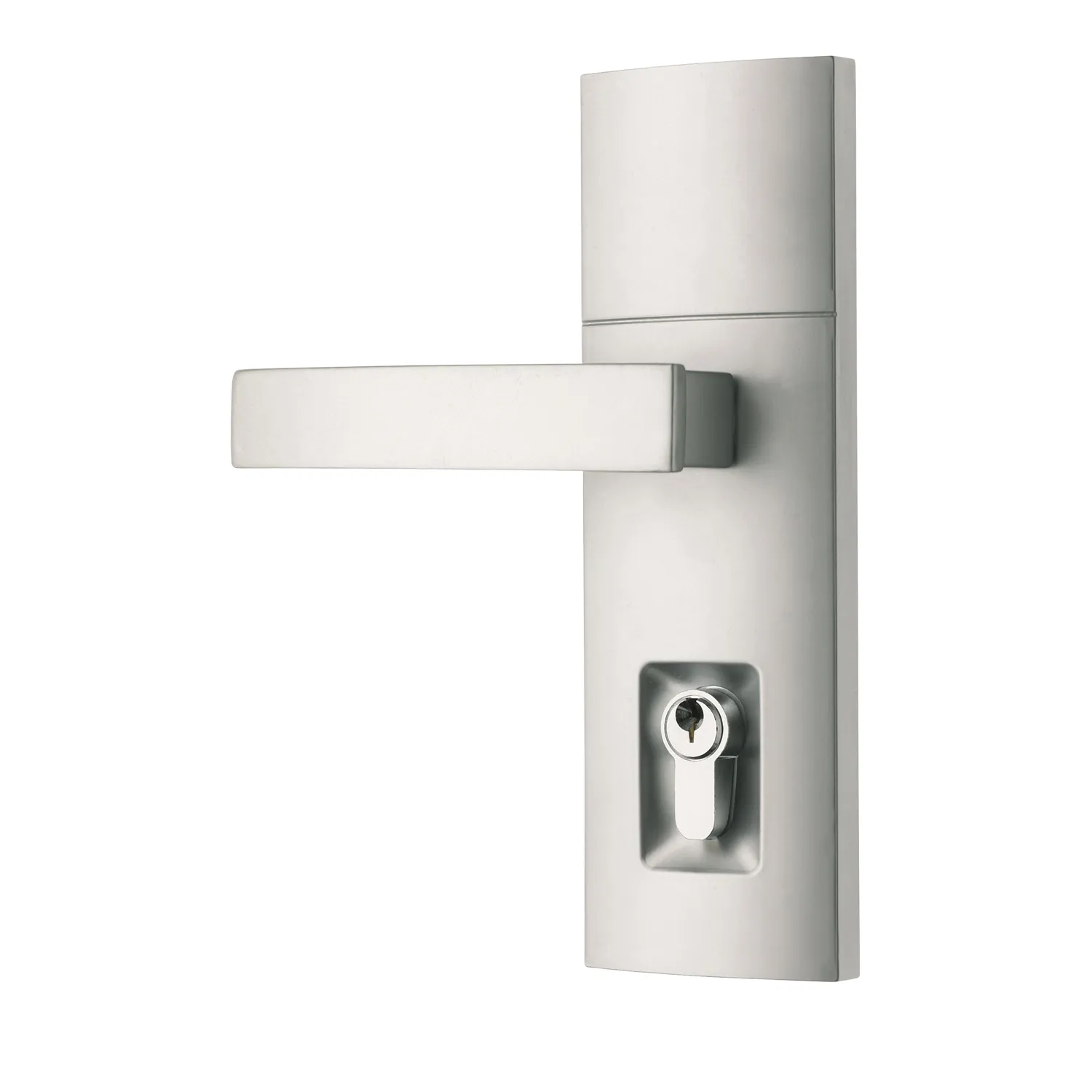 Gainsborough Trilock™ Contemporary Angular Entry Set Satin Chrome