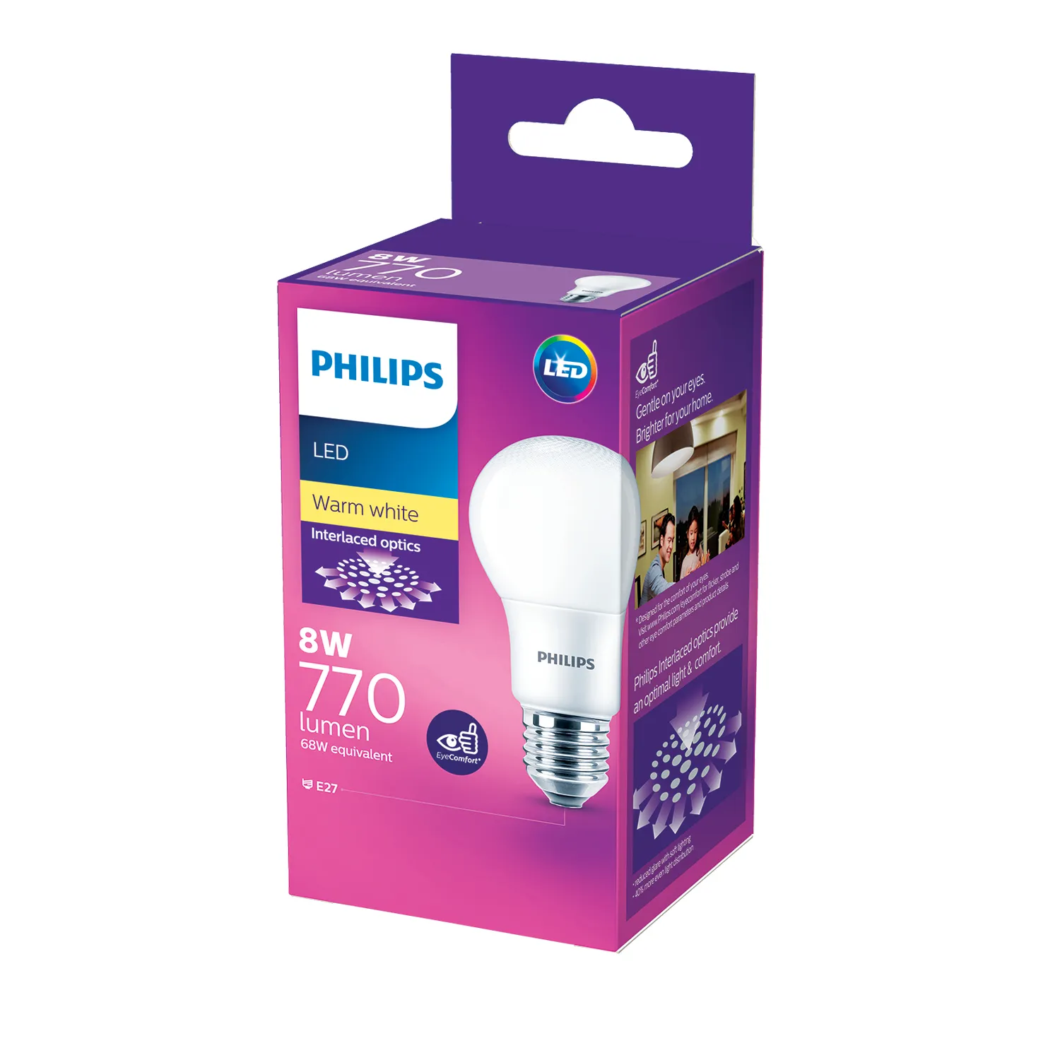 Philips LED Light Globe A60 Warm White