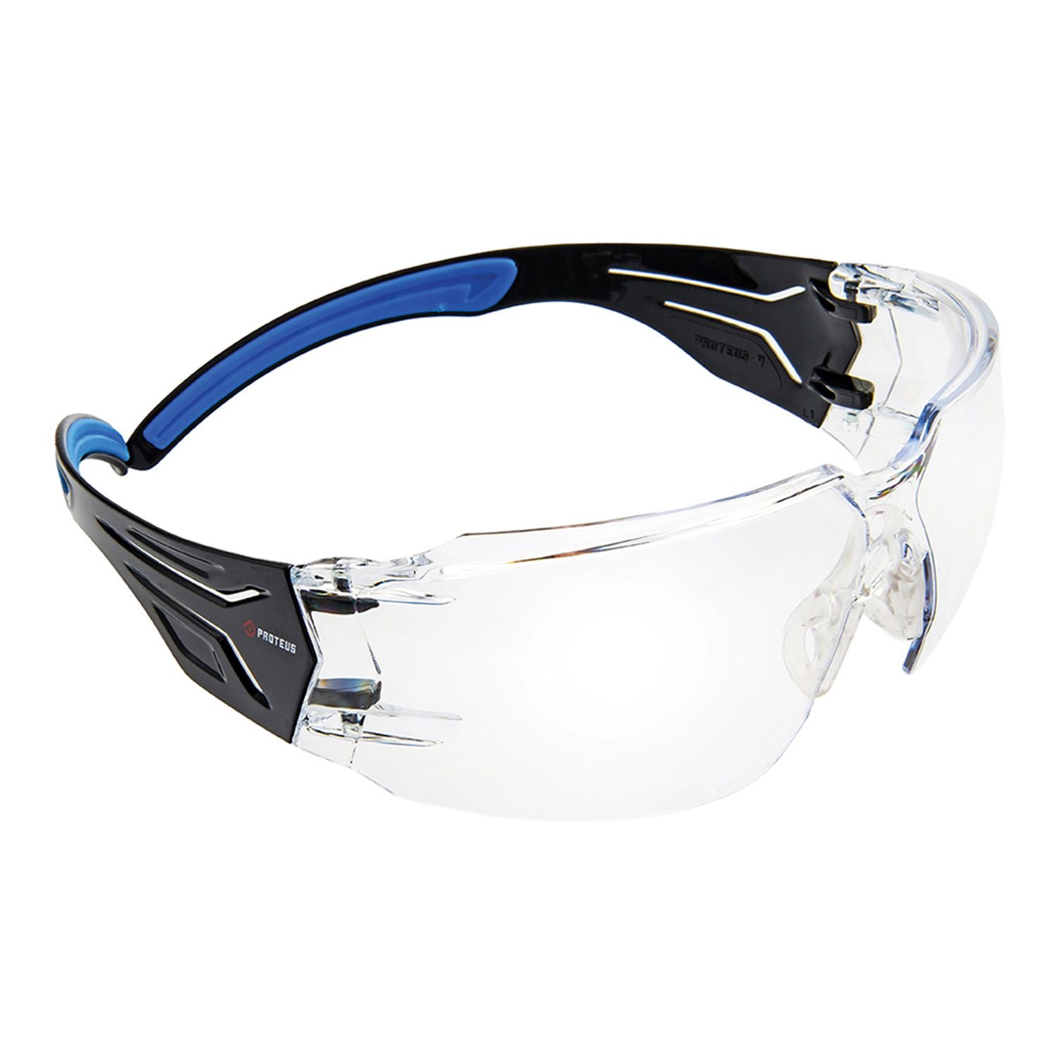 Proteus 4 Safety Glasses with Super Flex Arms Clear Lens Bowens
