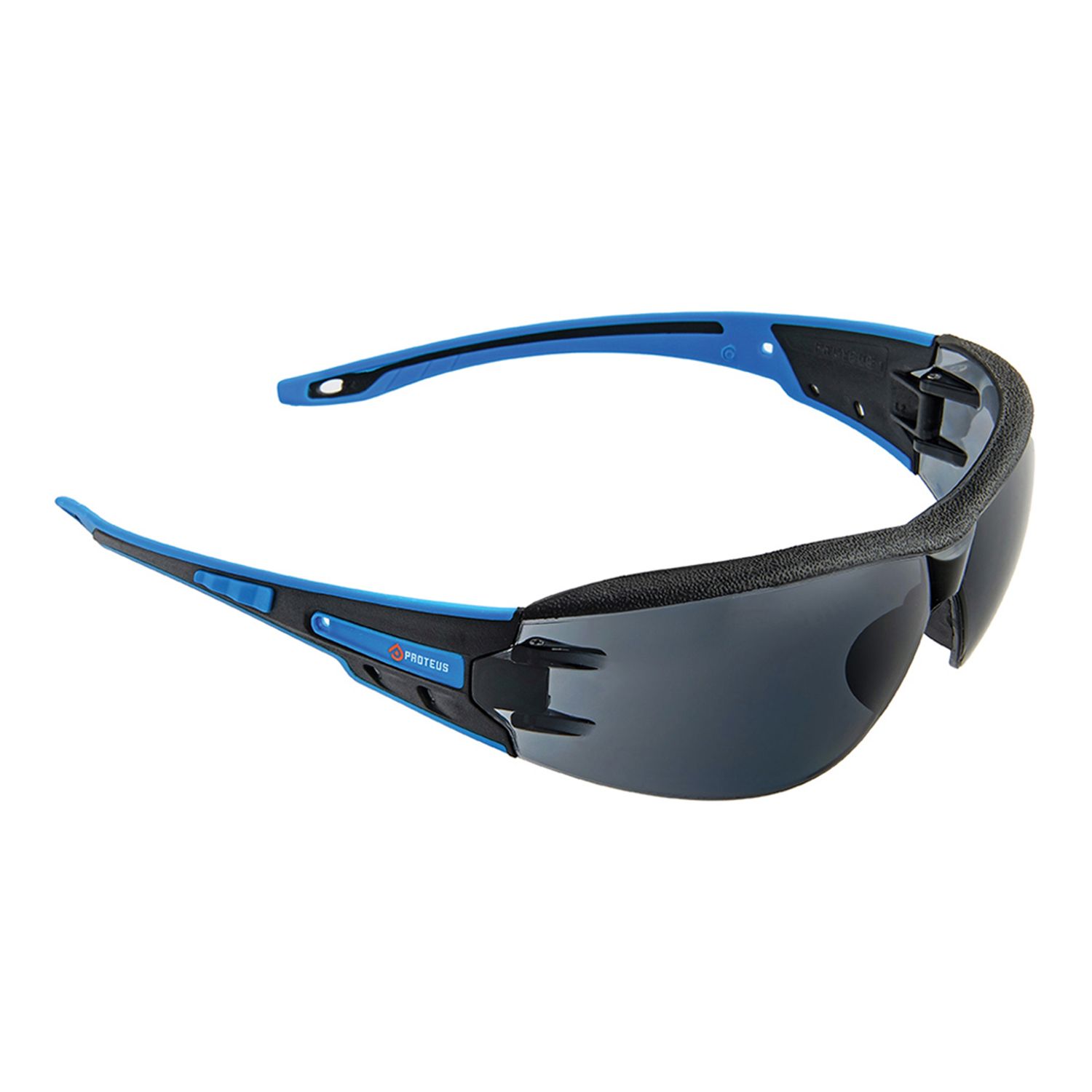 Proteus 1 Safety Glasses with Brow Dust Guard Smoke Lens Bowens