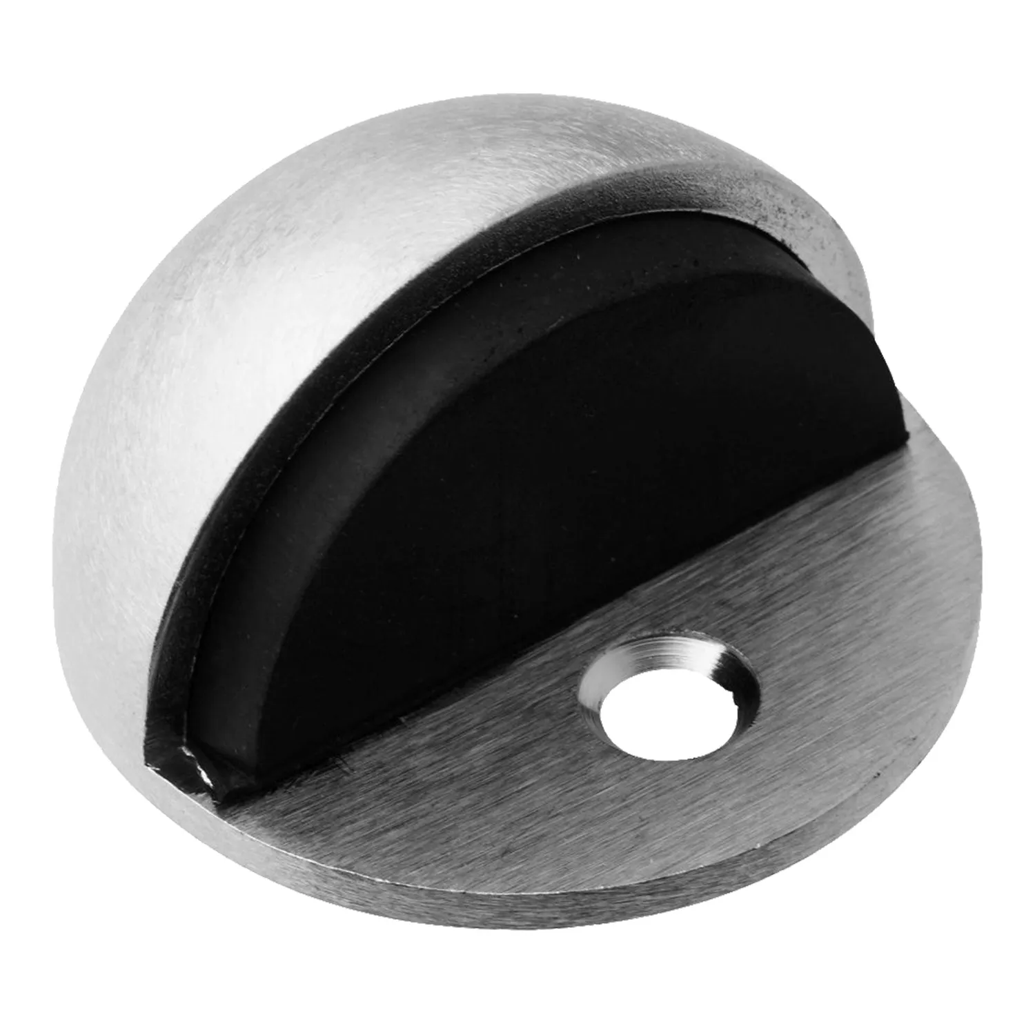 Lockwood A290 Half Moon Door Stop Satin Chrome