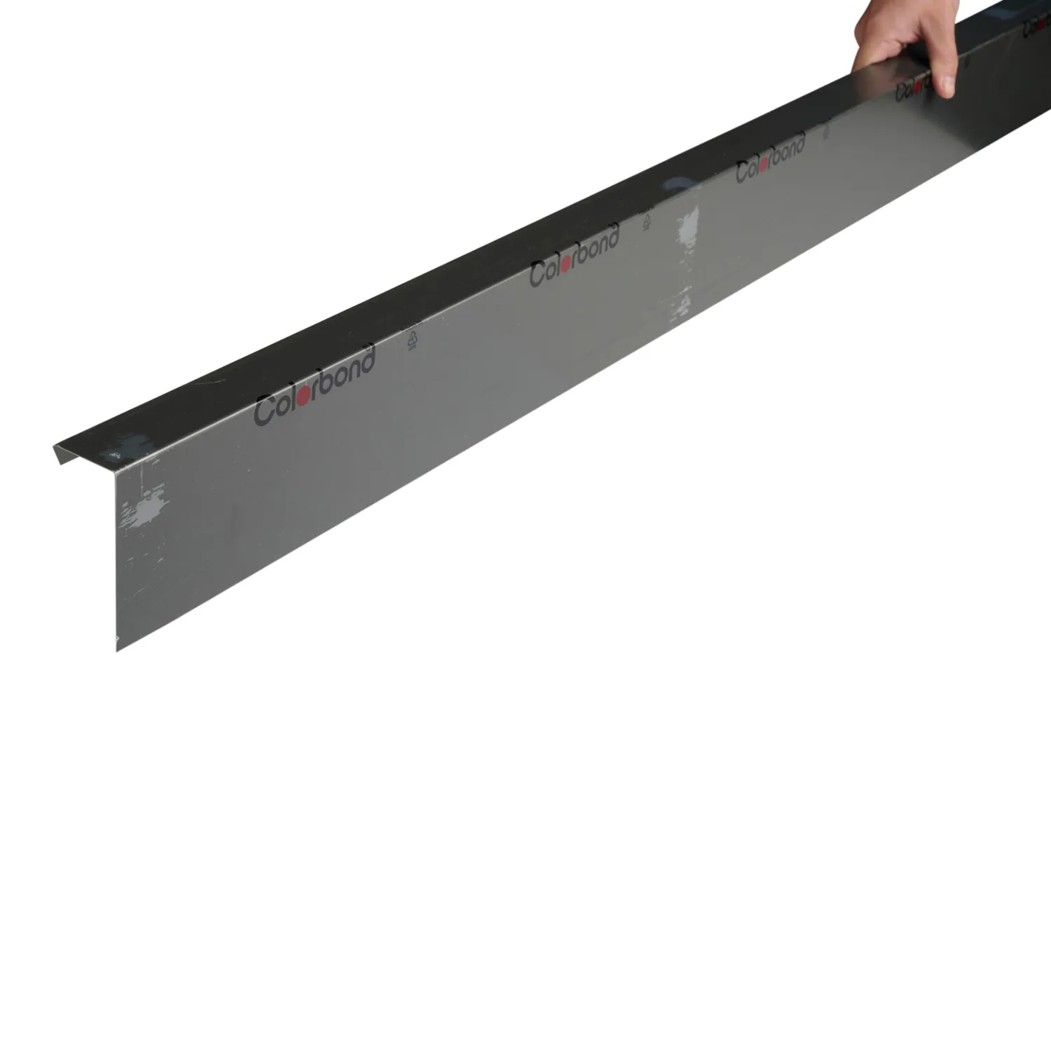 AAR2031_01_01_aec90b9cd7155de9e6c3bed0d6d49c9d75ad1cb6_AAR2031_1 GAF Roofing Type C Barge Roof Flashing Colorbond® Monument