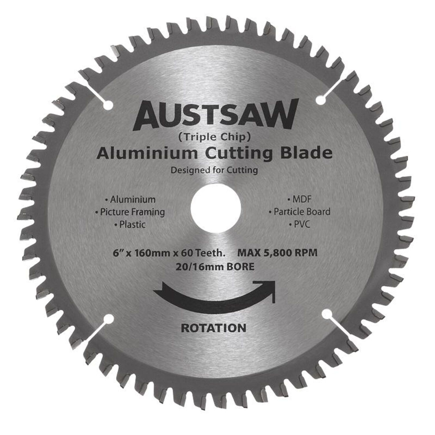 Austsaw™ Triple Chip Aluminium Saw Blade Bowens