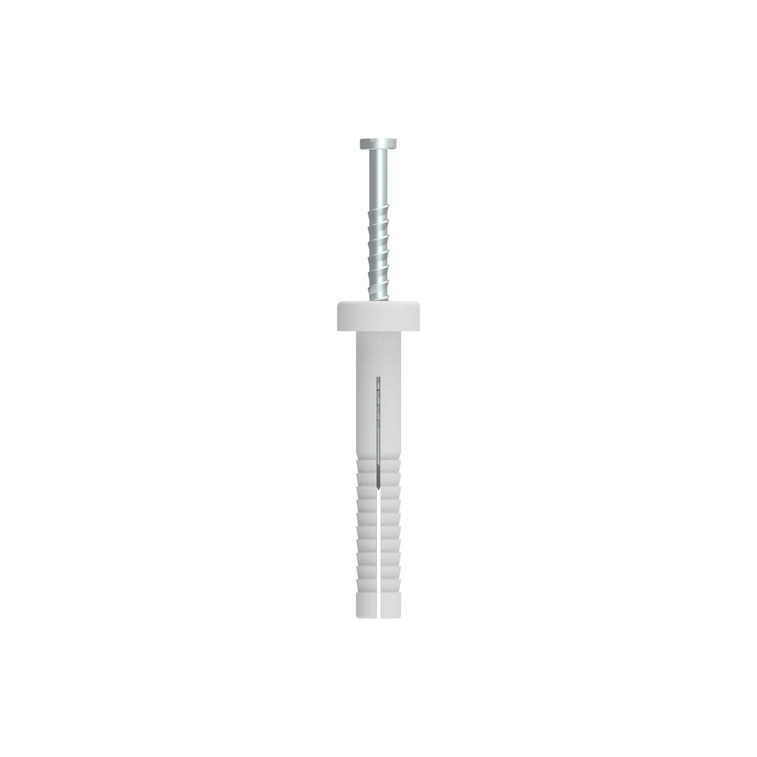 Bremick™ Nylon Nail-In Anchor Round Head Zinc Plated