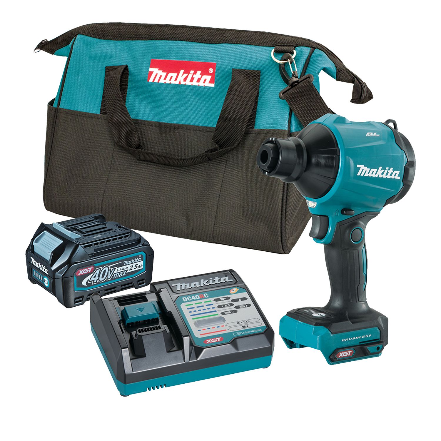 Makita AS001GD101 40V Max Brushless Dust Blower Kit | Bowens