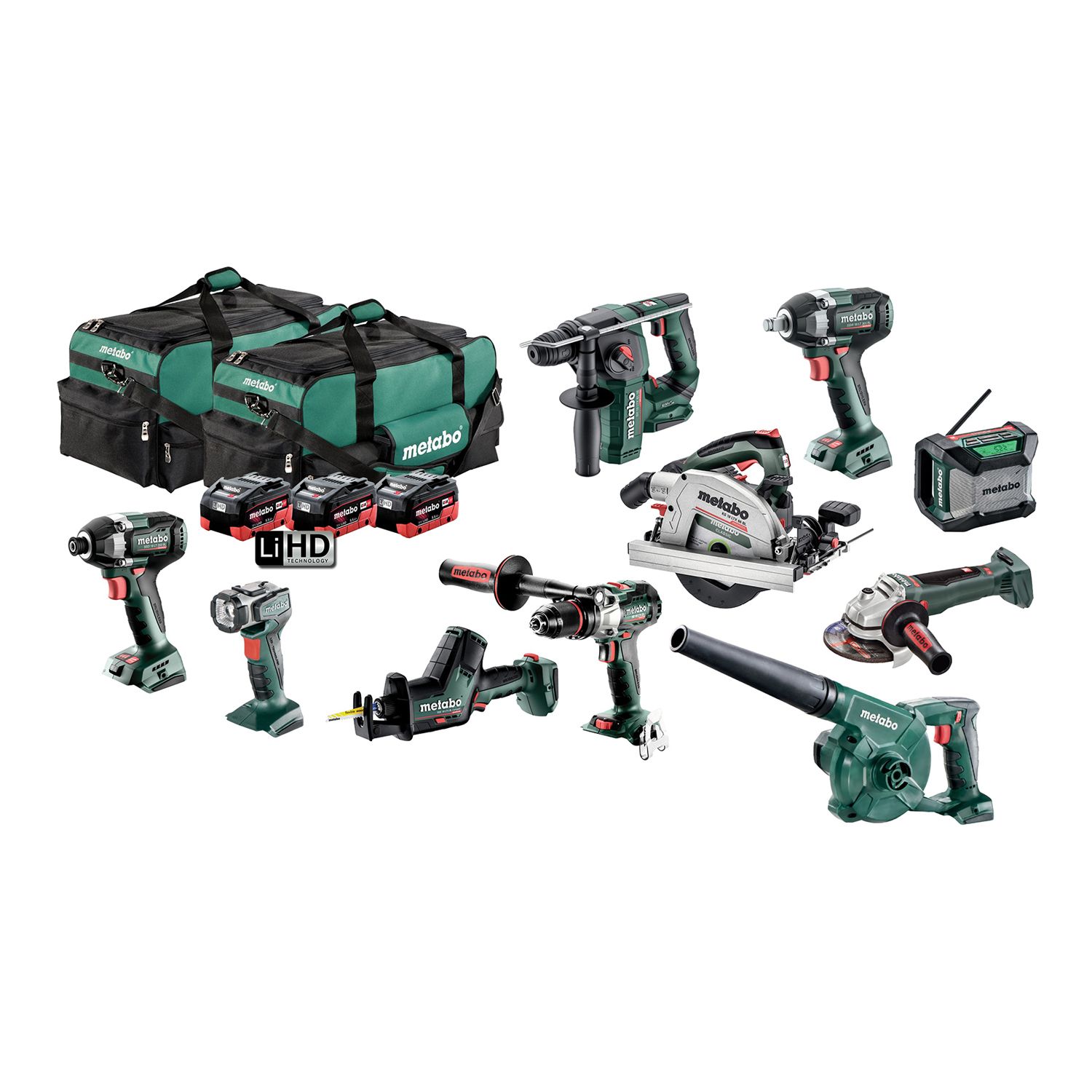 Metabo® 18V Mega Combo Tool Kit 10 Piece Bowens