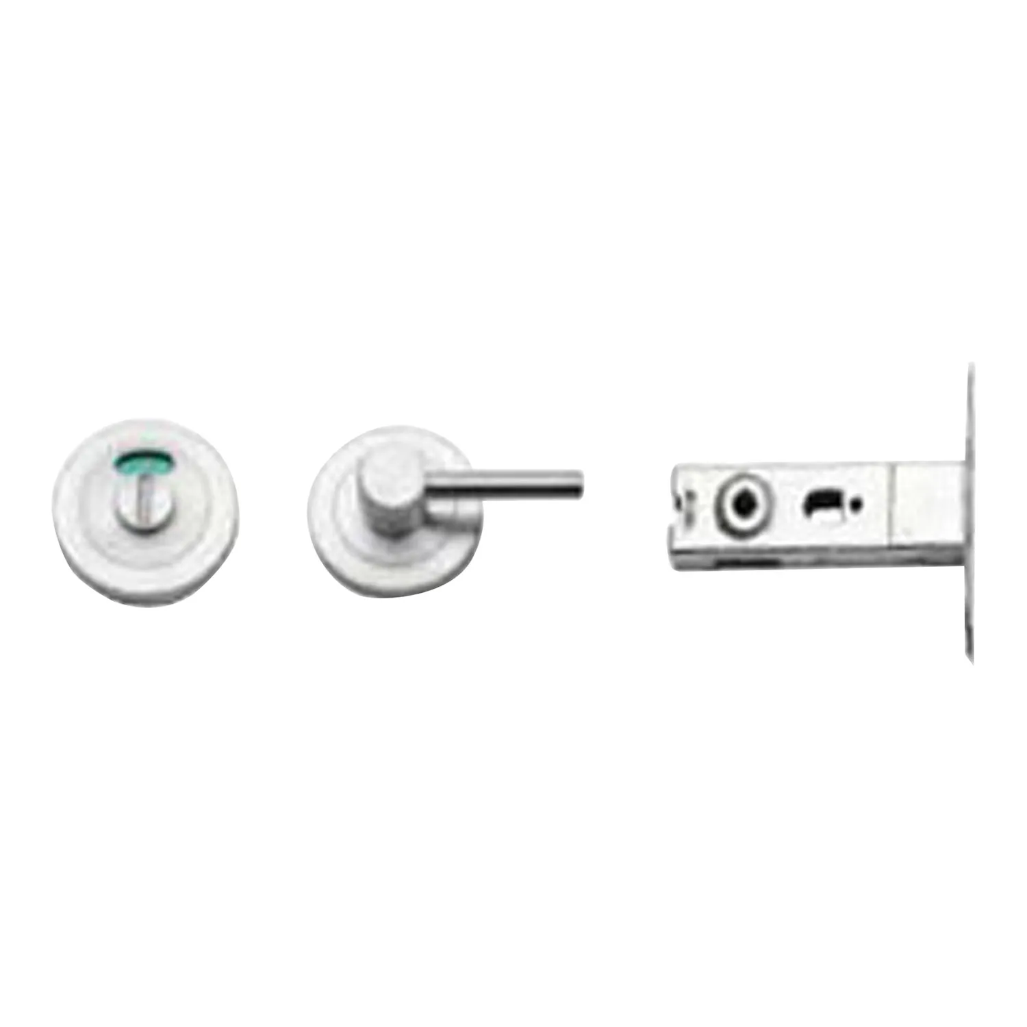 Novas Indicating Bolt Privacy Set Satin Stainless Steel