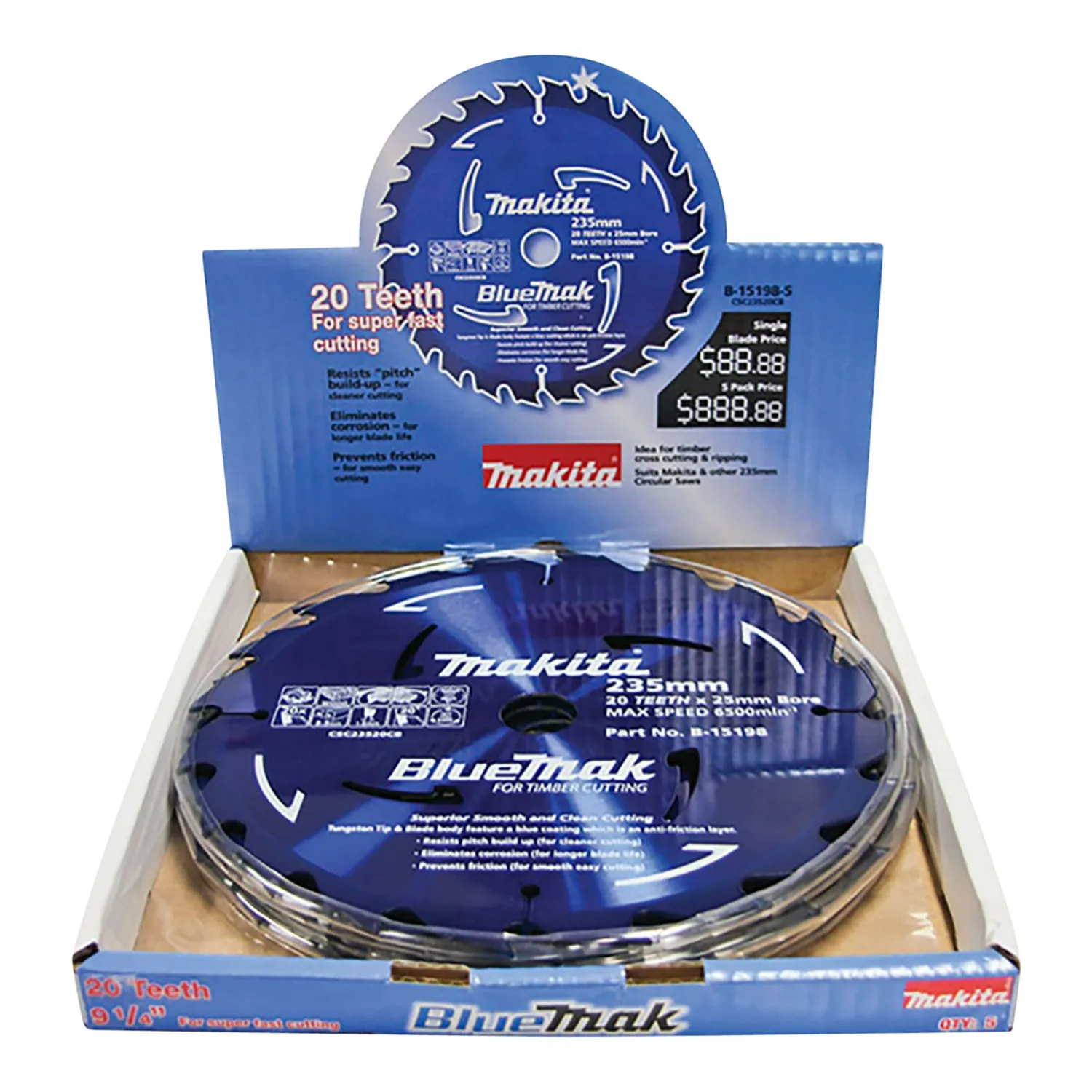 B151985_01_01_706df0e8fd5a7e6e15facaf725c42abc3a82fdfd_B151985_0 Makita® Bluemak Saw Blade