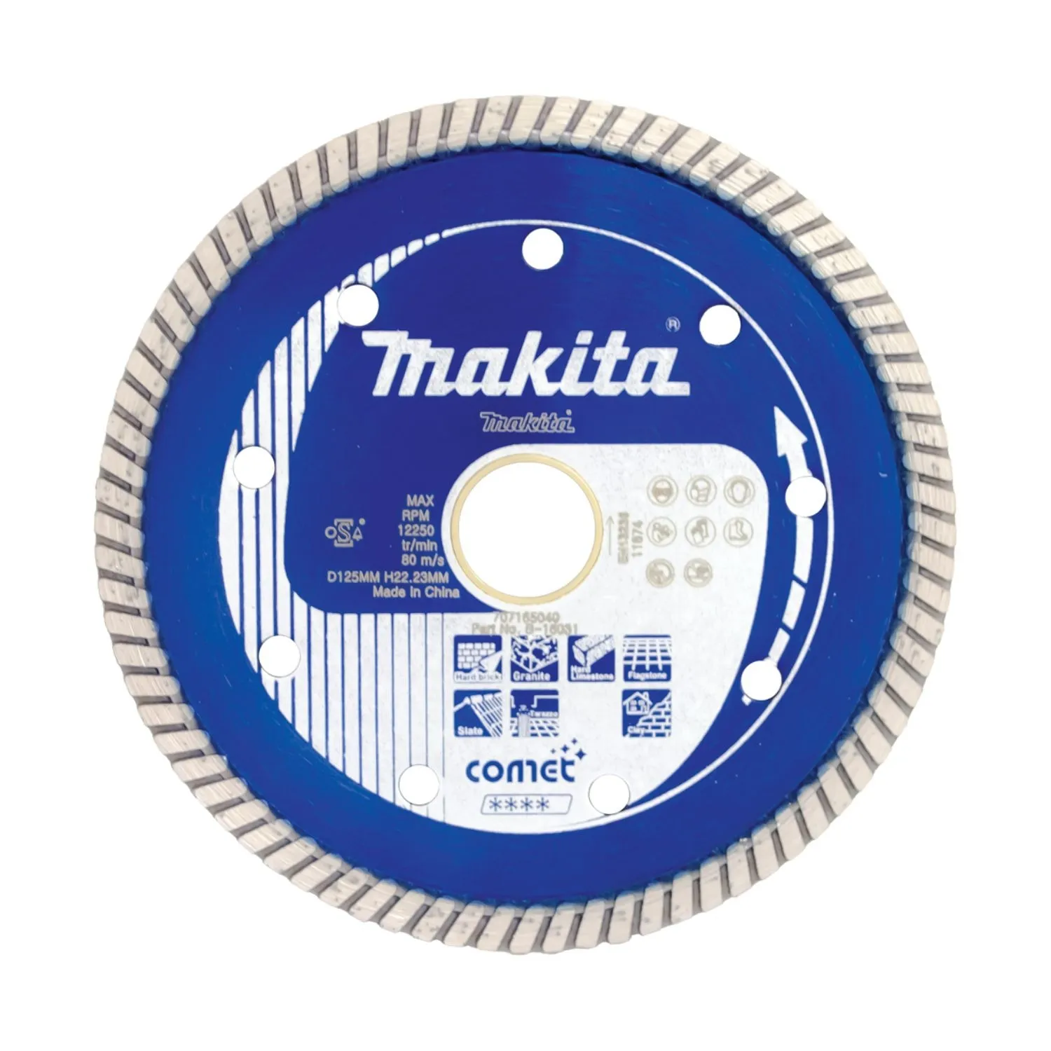 Makita® Comet Turbo Rim Diamond Blade