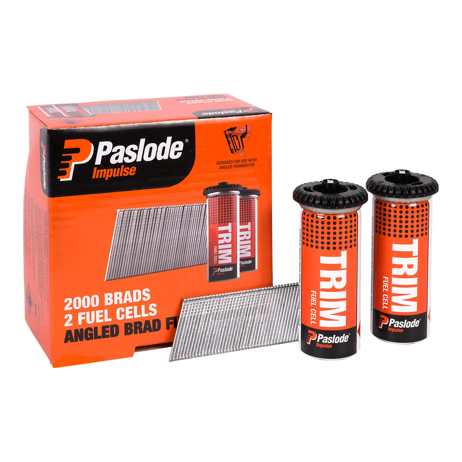 Paslode® C Series Angled Brad Nails with Fuel Zinc Plated