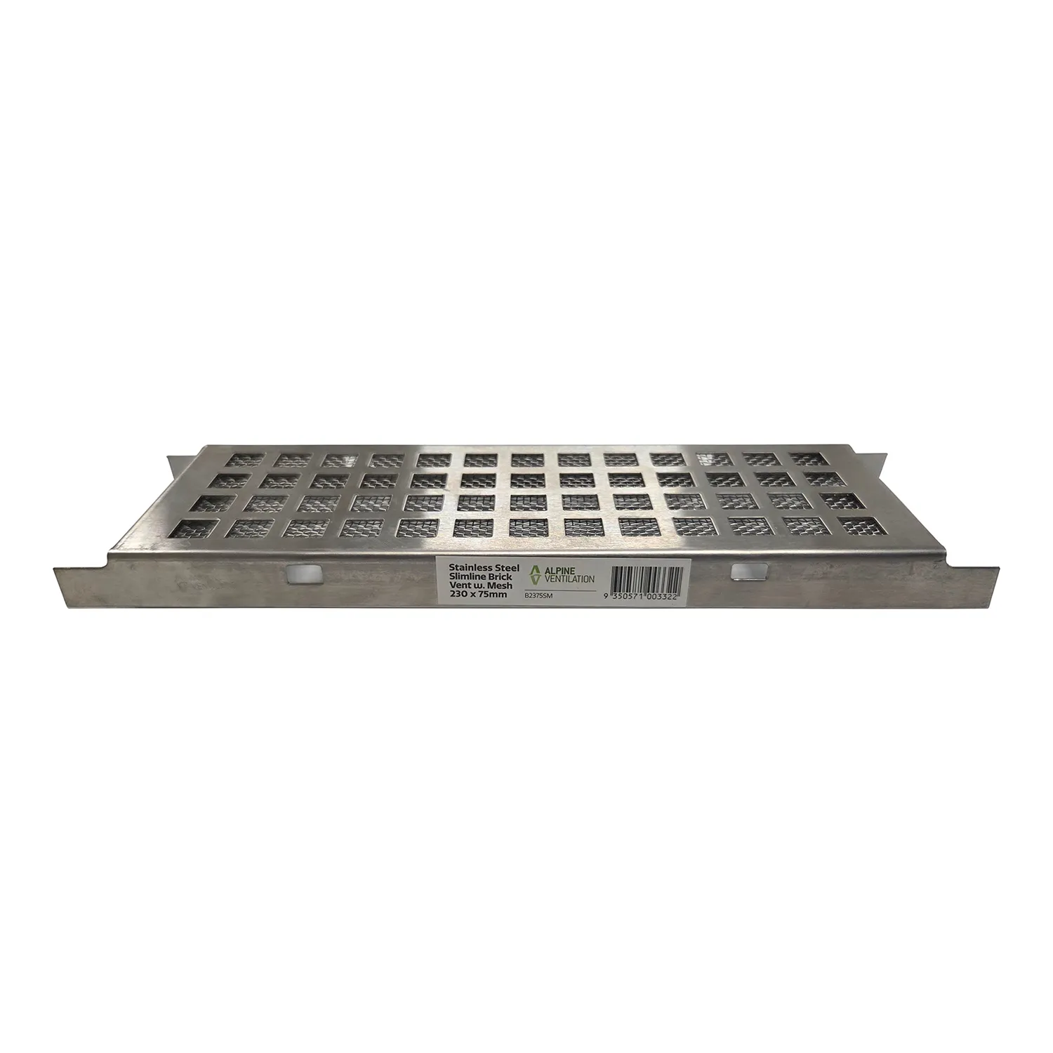 Ss Insect Screen Pipe Alpine Ventilation Slimline Stainless Steel Brick Vent | Bowens